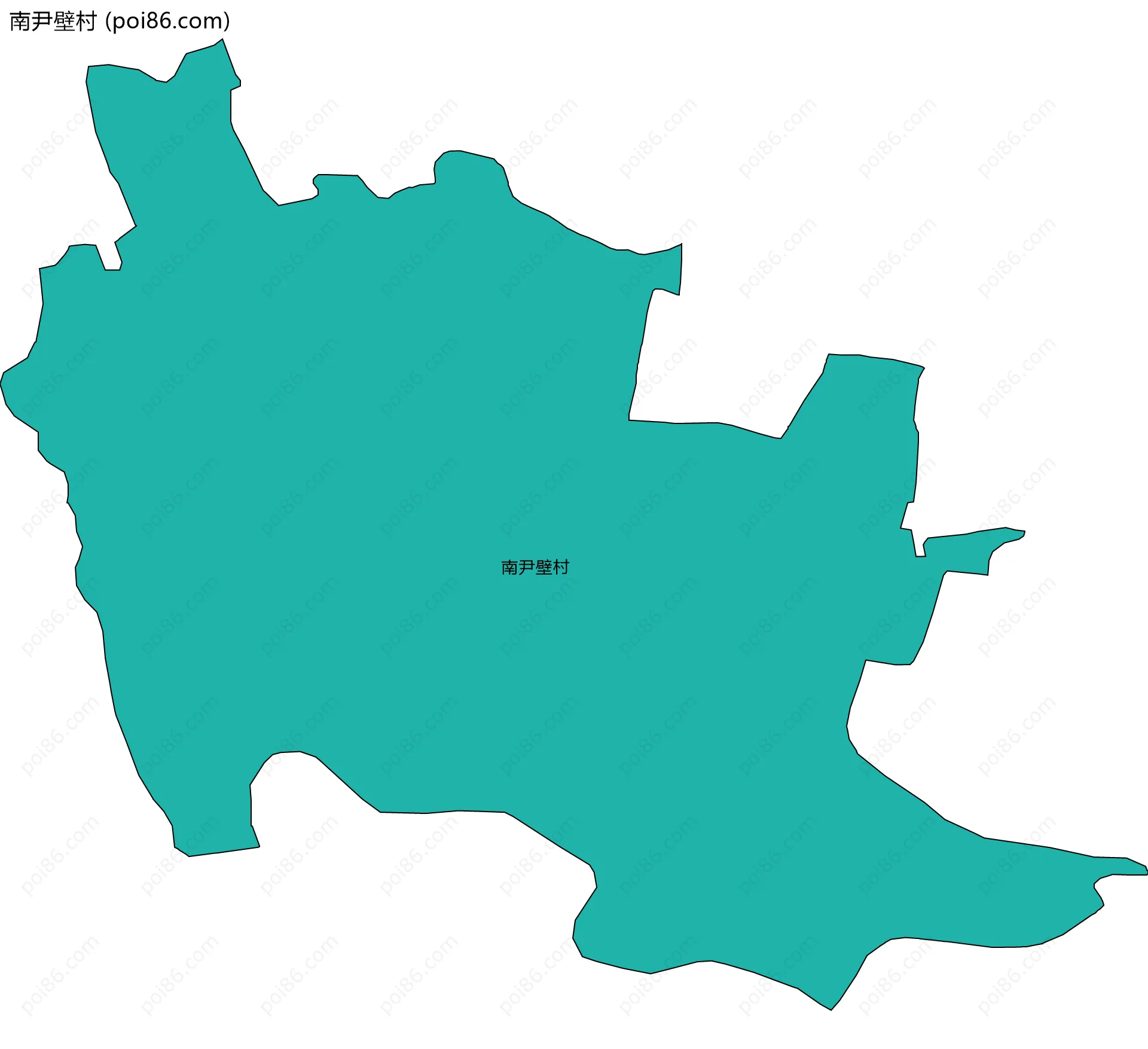南尹壁村边界地图