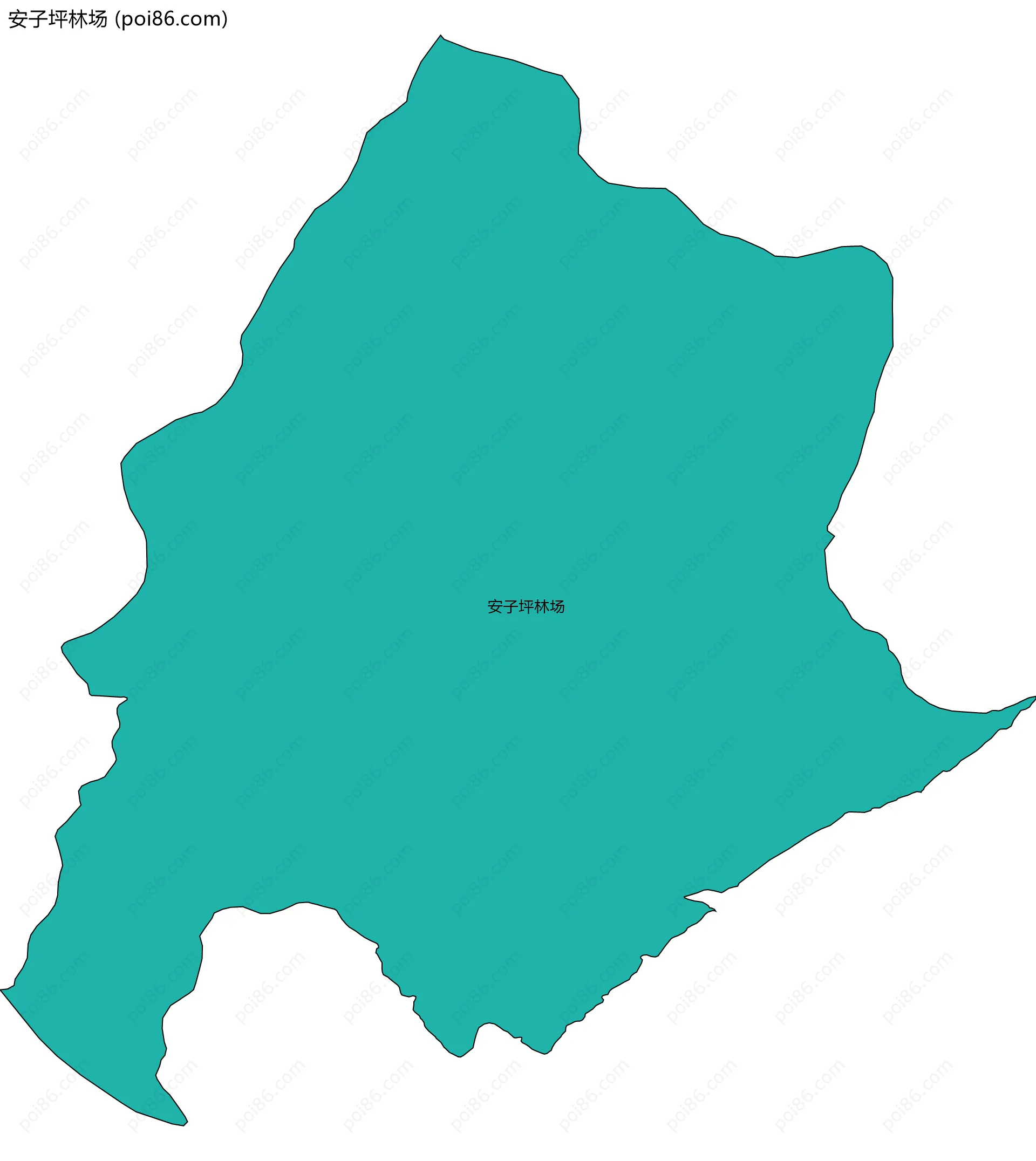 安子坪林场边界地图