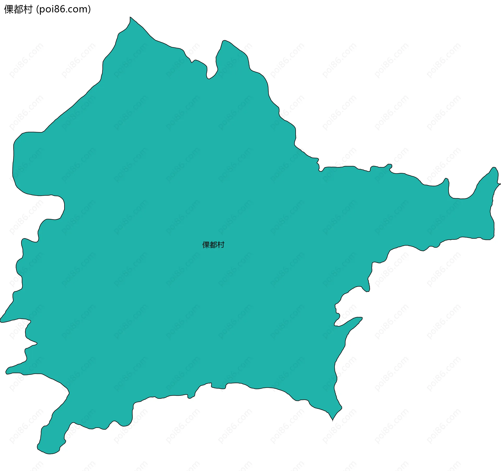 倮都村边界地图