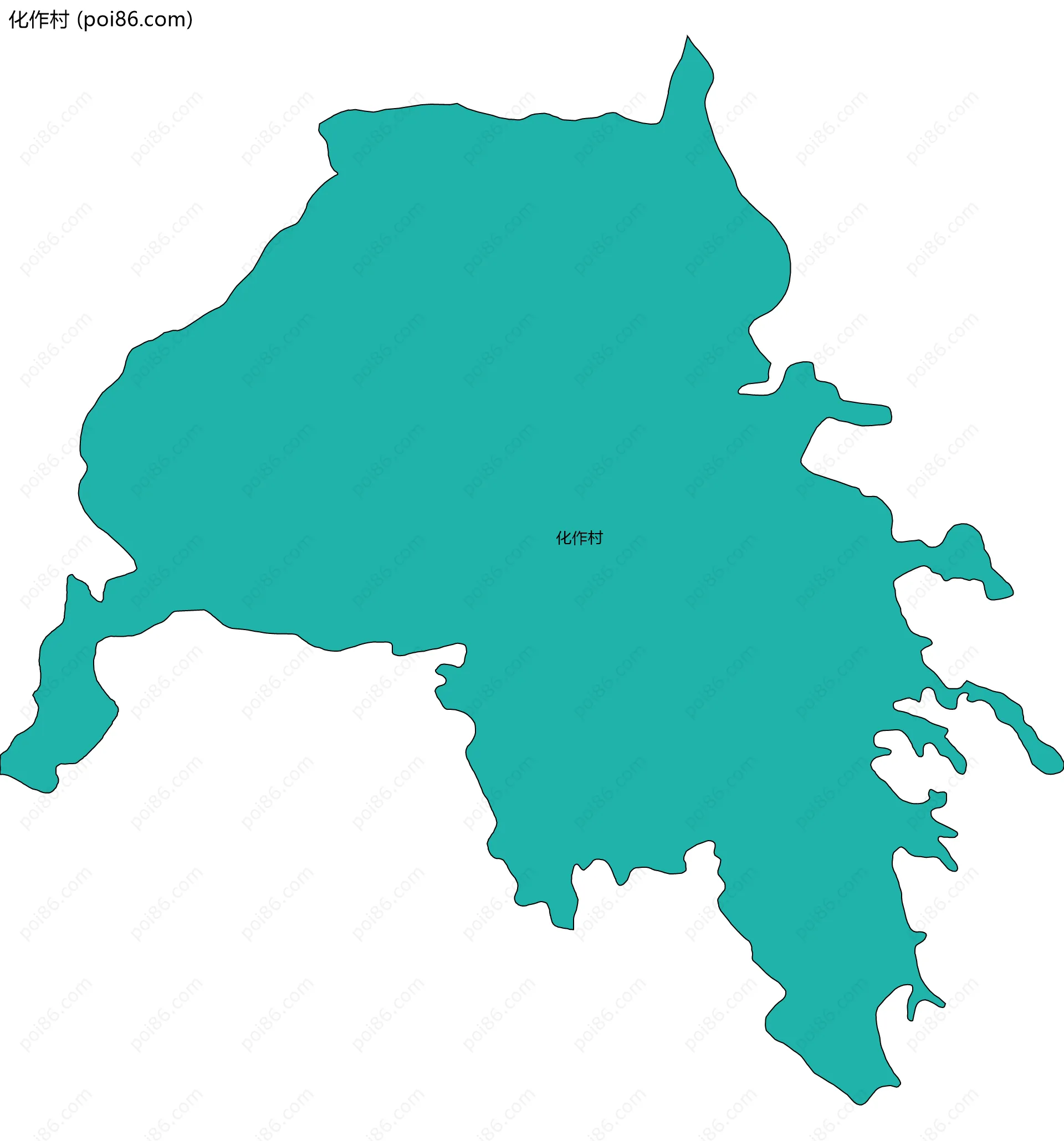 化作村边界地图