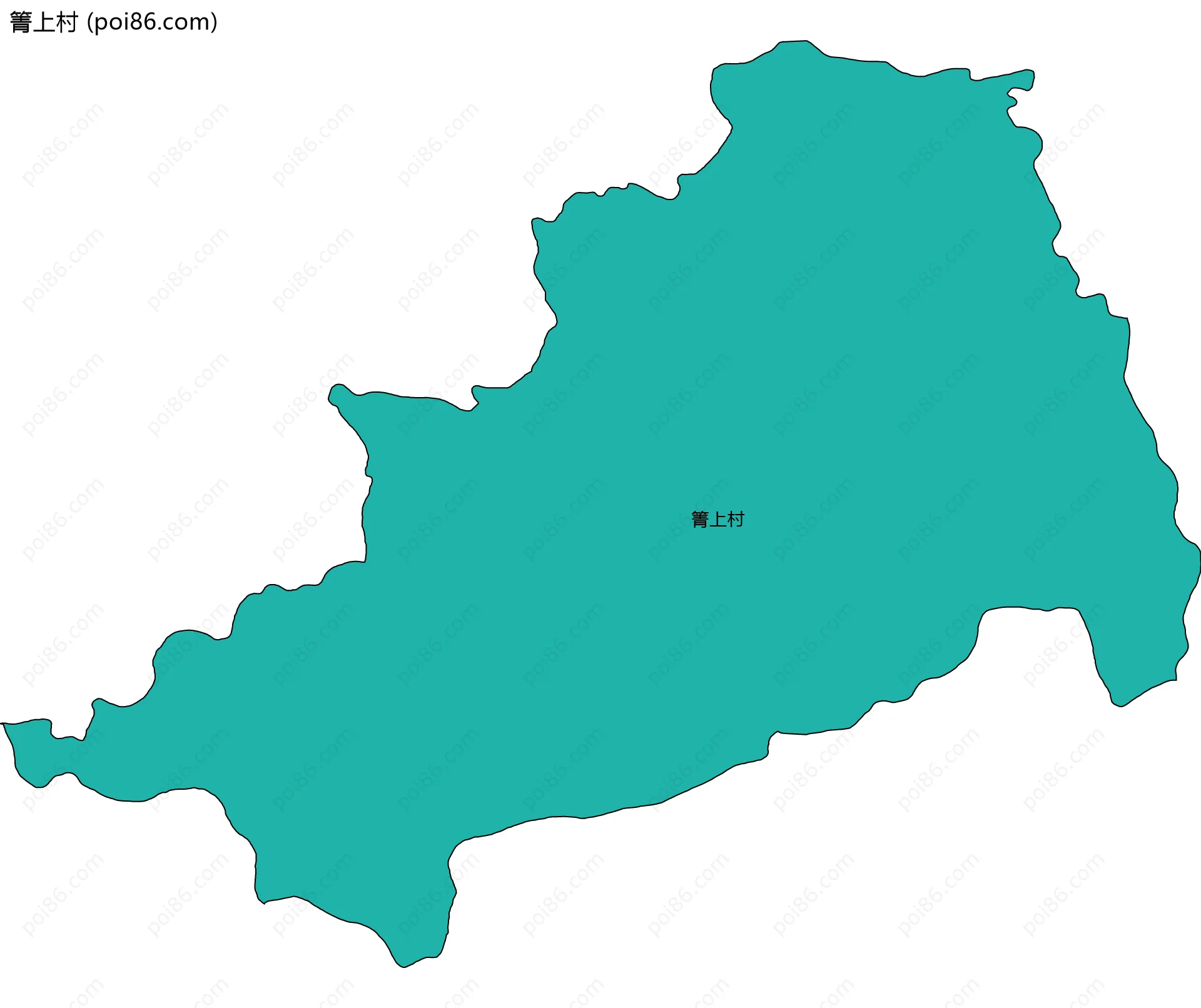 箐上村边界地图