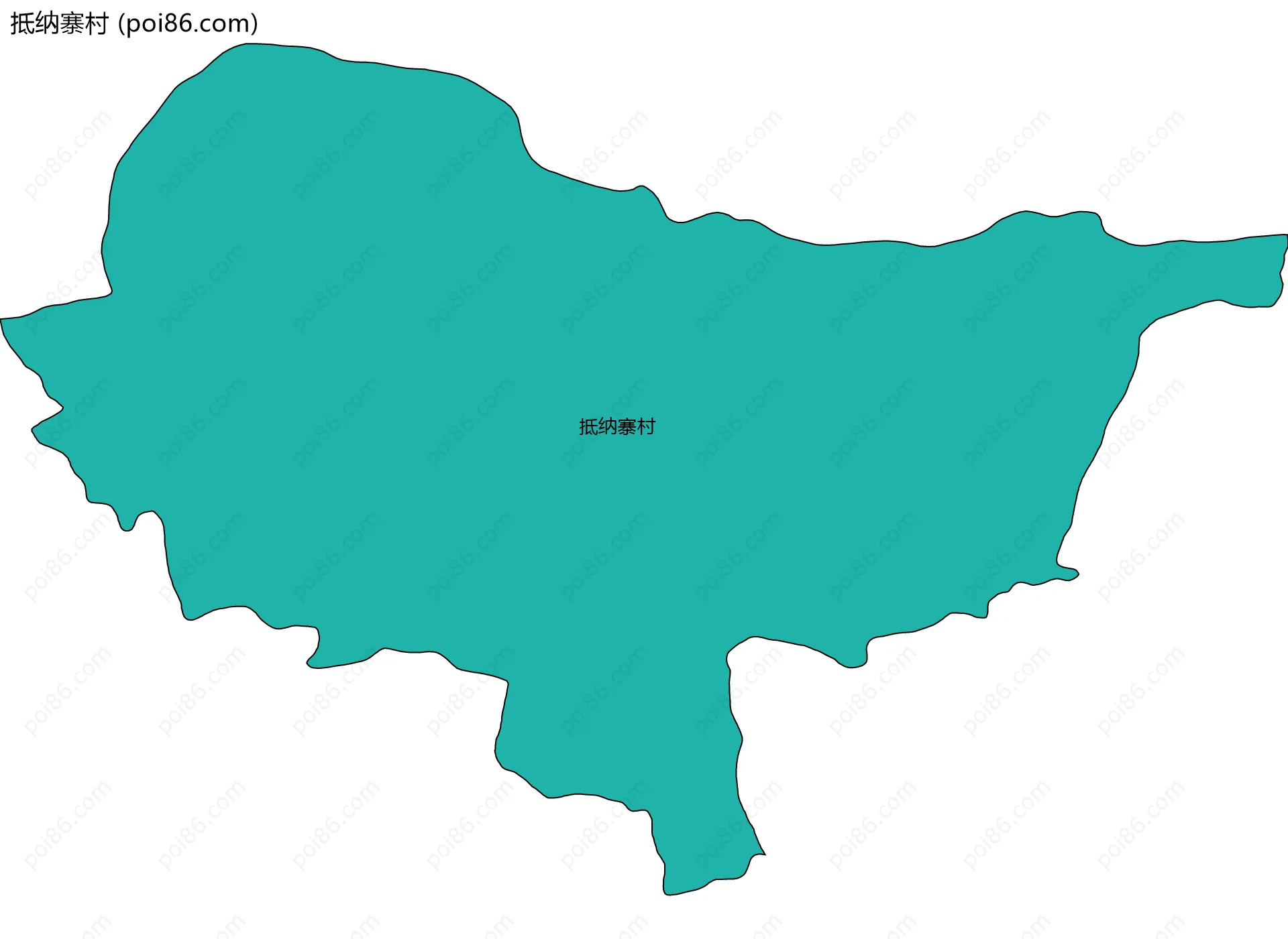 抵纳寨村边界地图