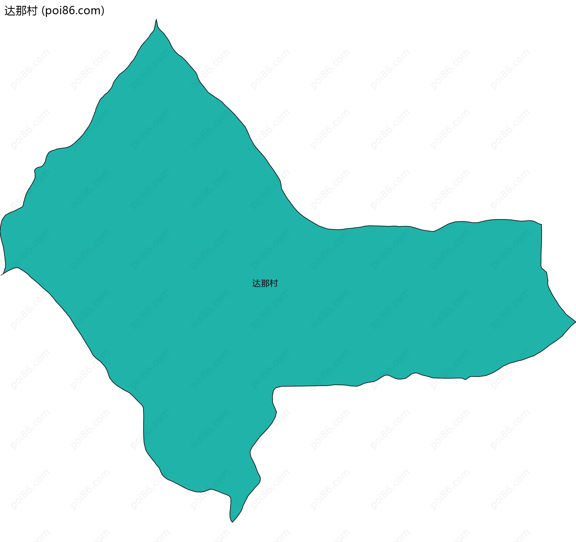 达那村边界地图