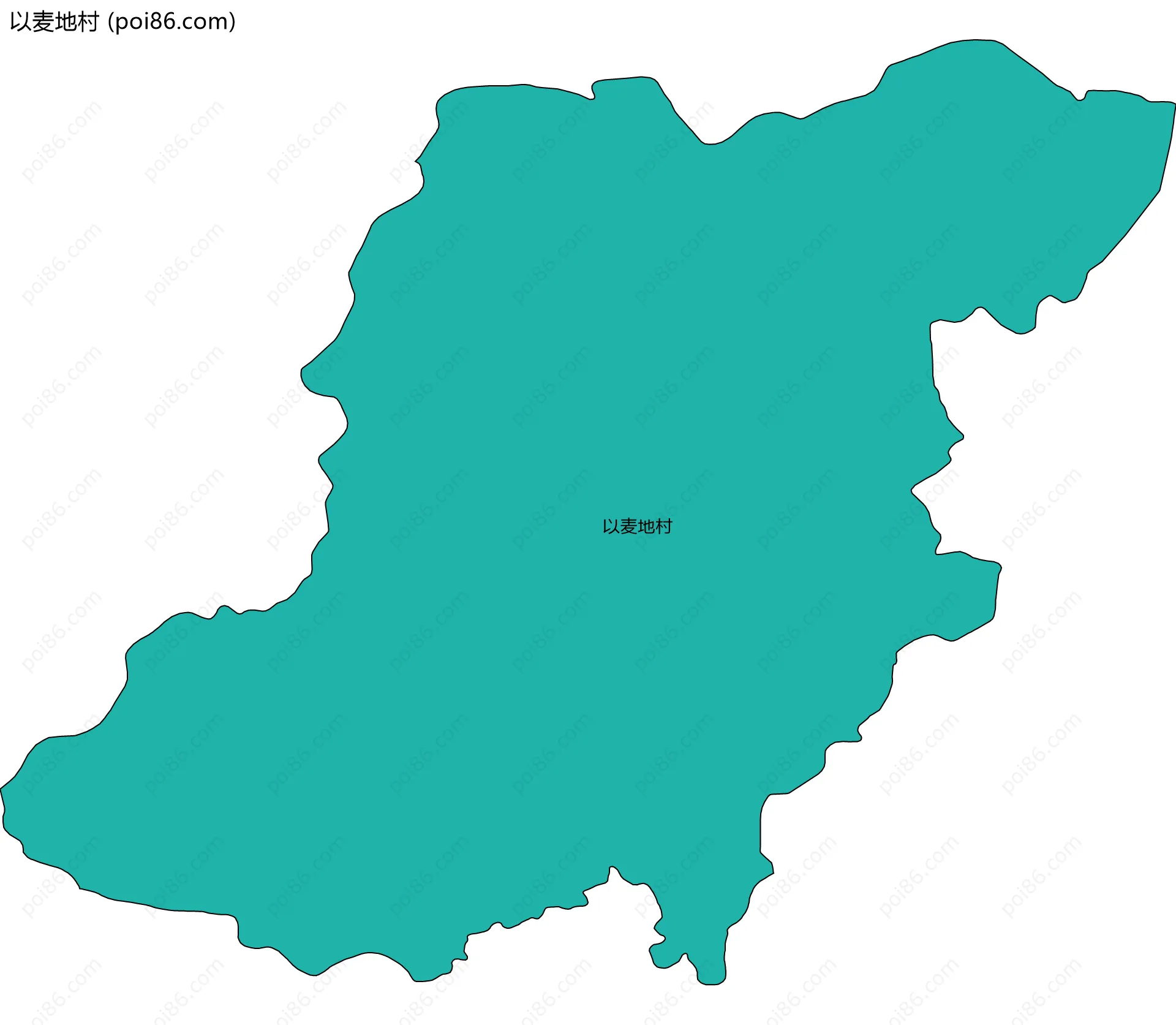 以麦地村边界地图