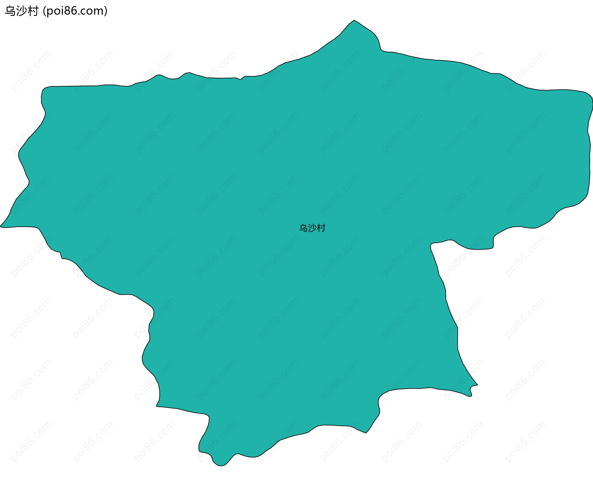 乌沙村边界地图