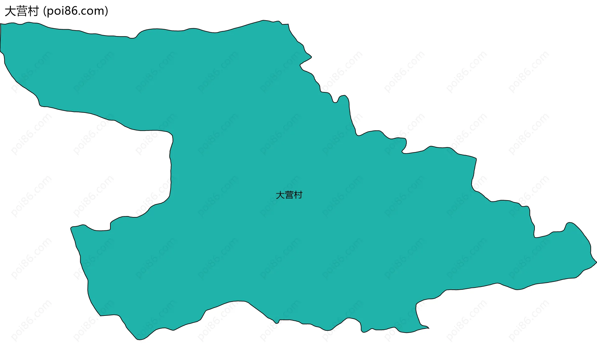 大营村边界地图