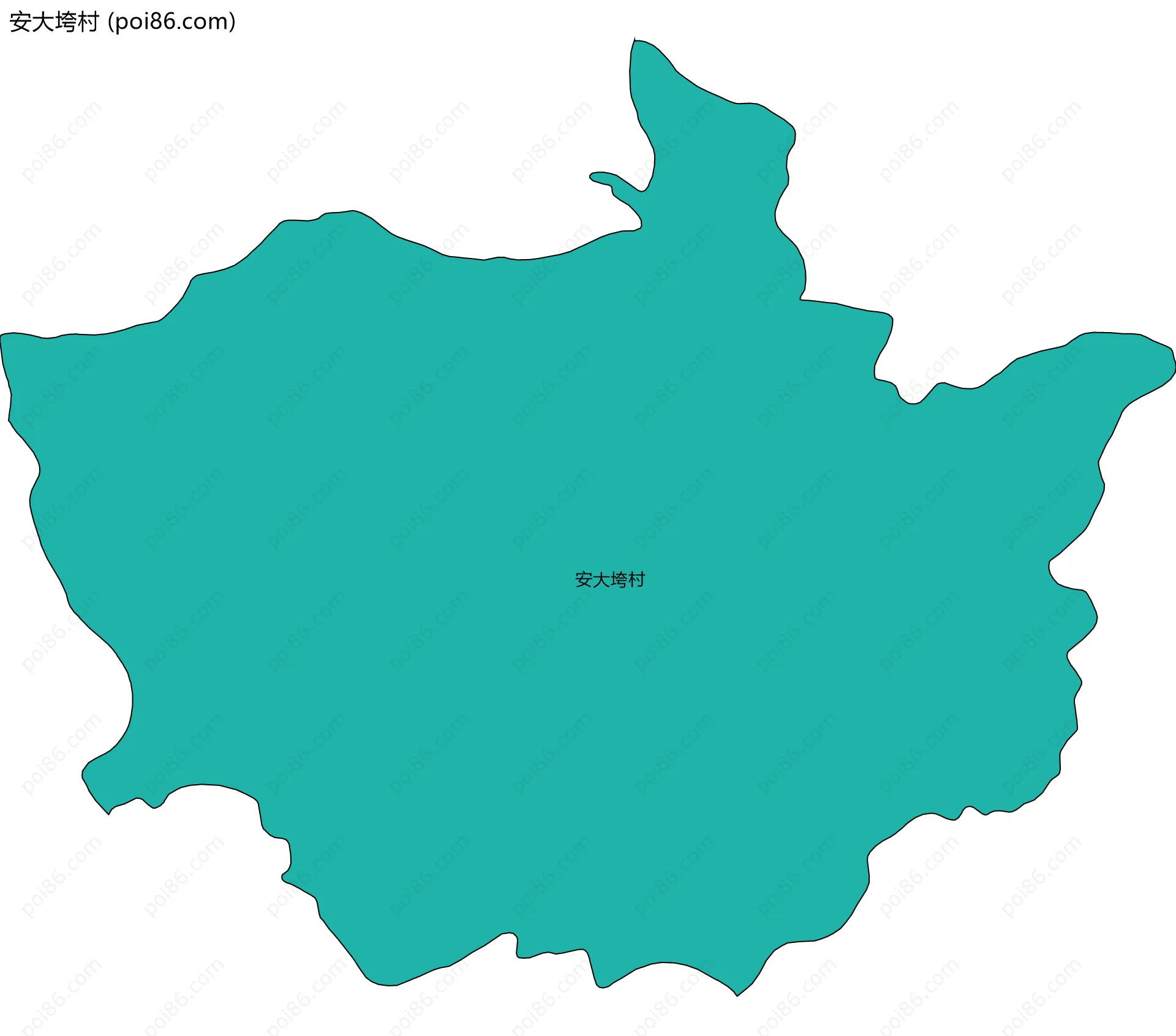 安大垮村边界地图