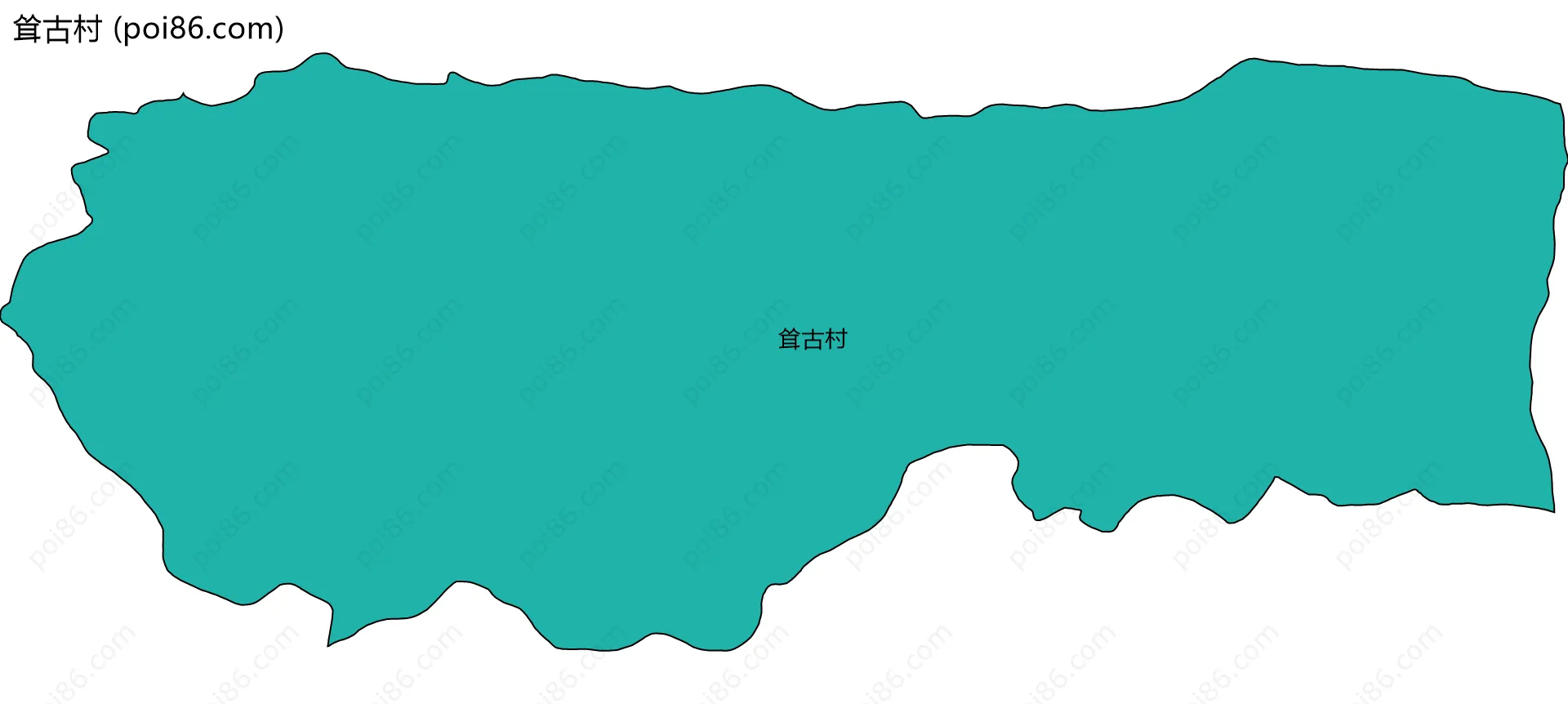 耸古村边界地图