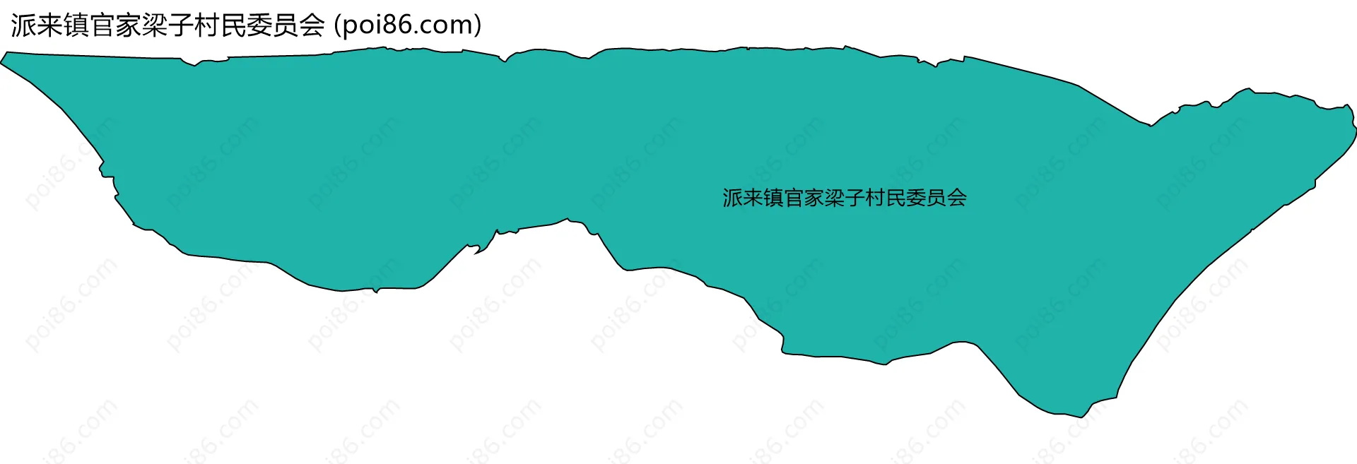 派来镇官家梁子村民委员会边界地图