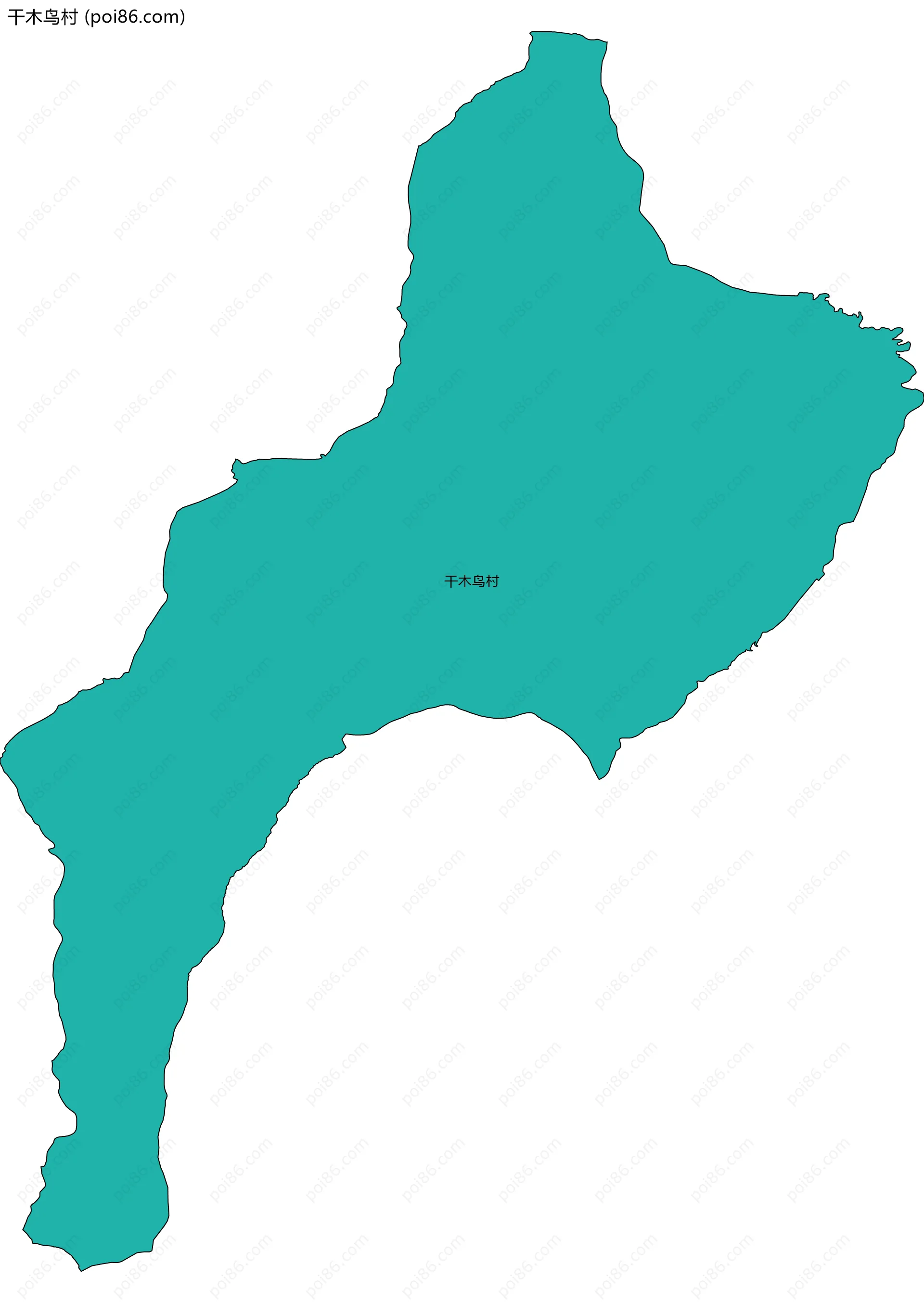 干木鸟村边界地图