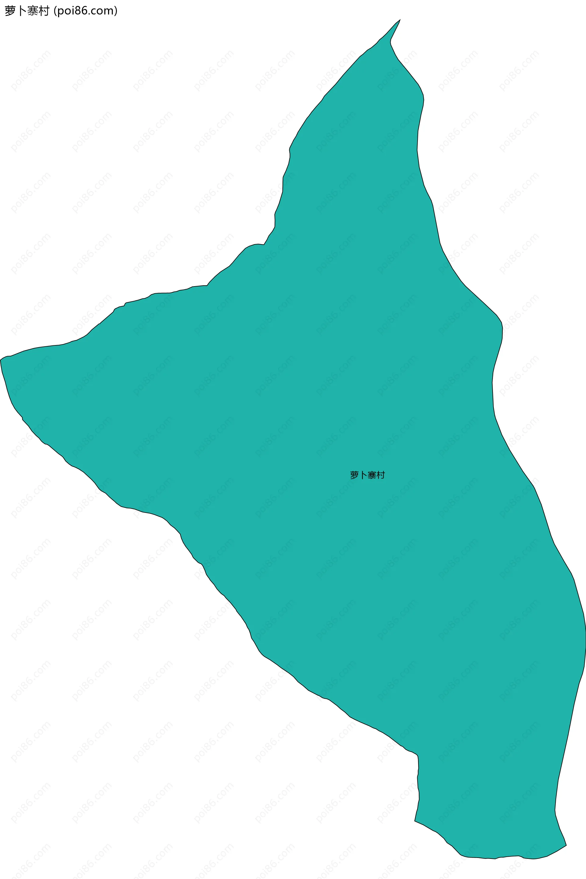 萝卜寨村边界地图