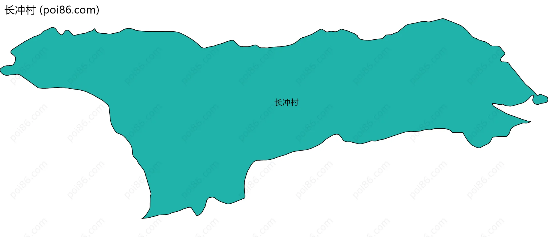 长冲村边界地图