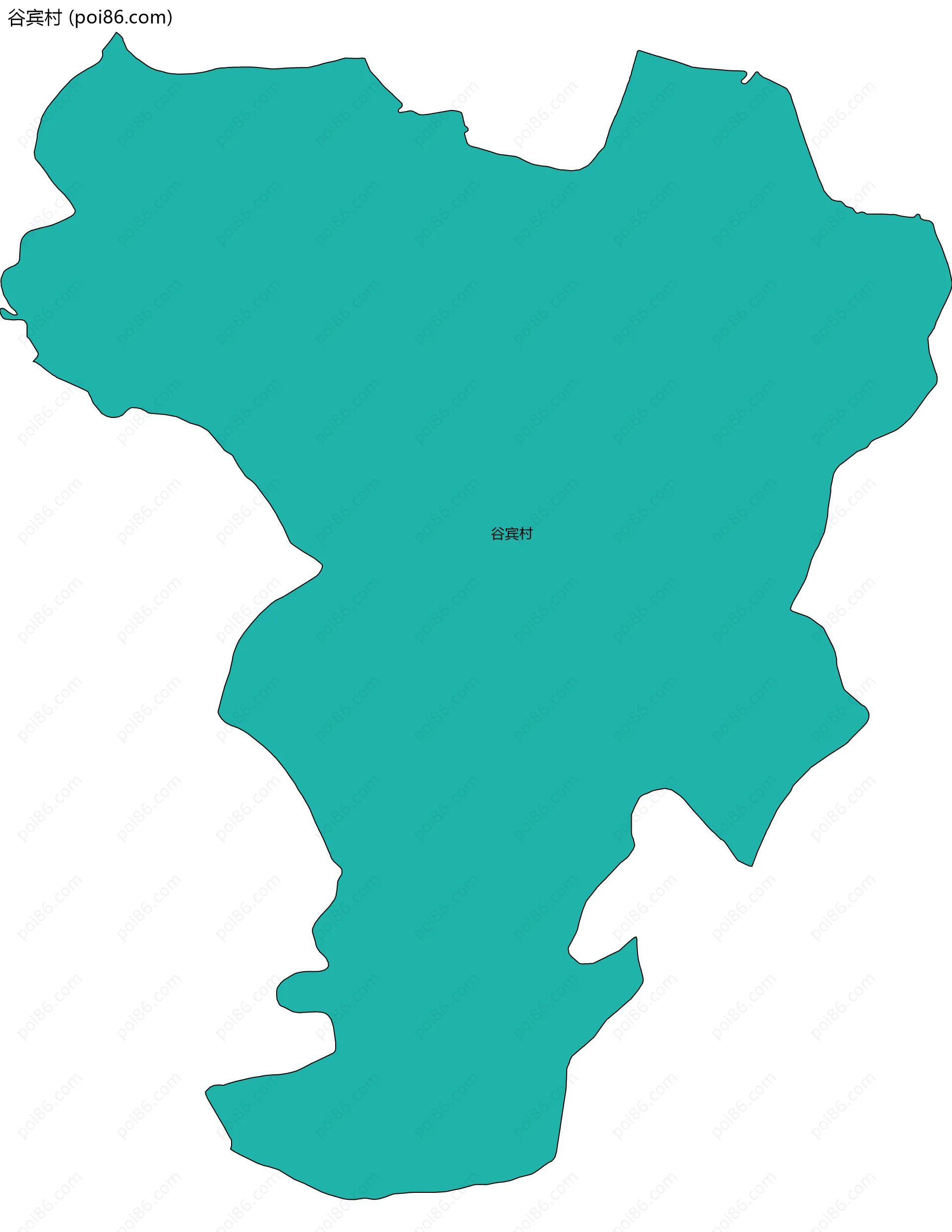 谷宾村边界地图