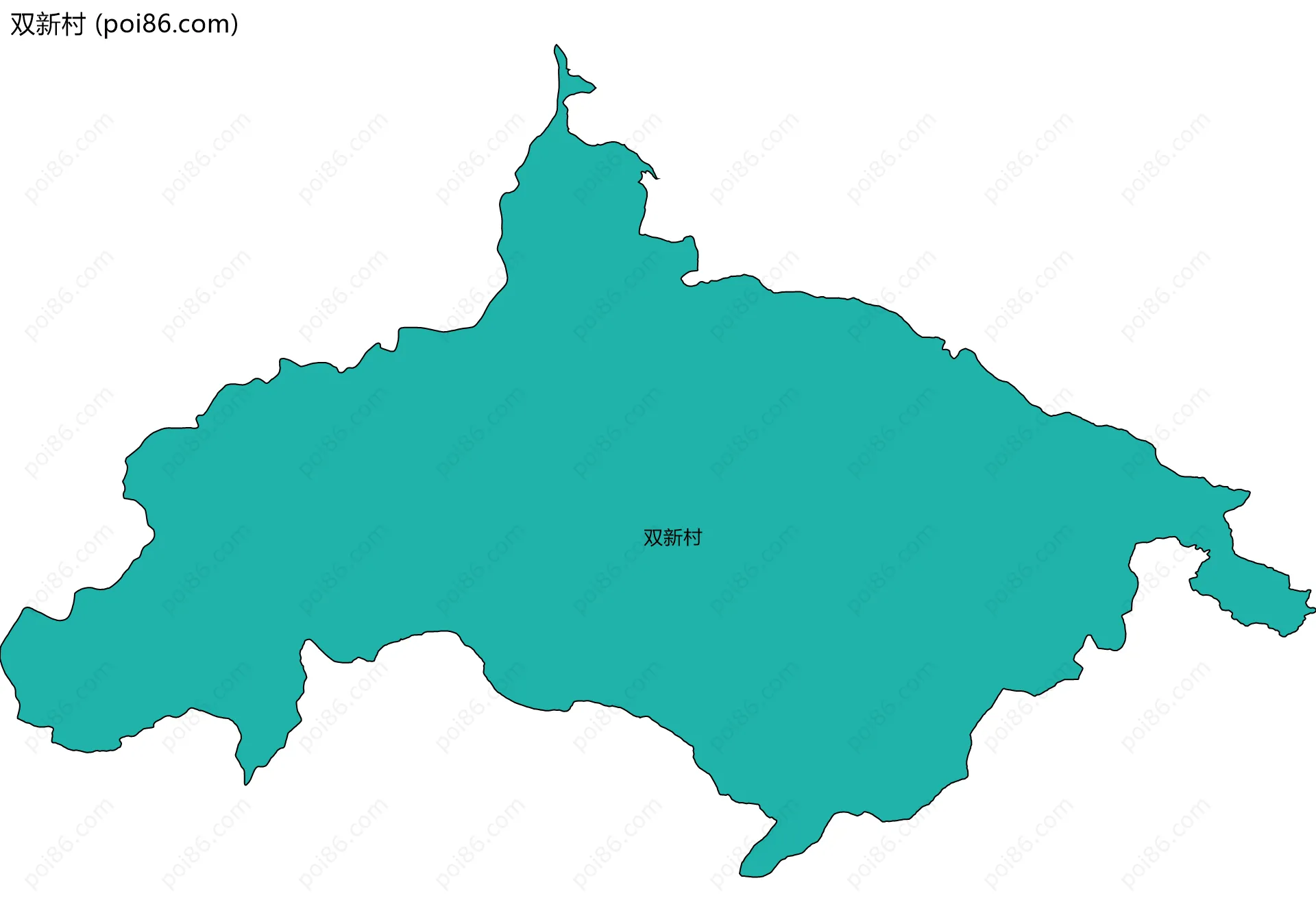 双新村边界地图