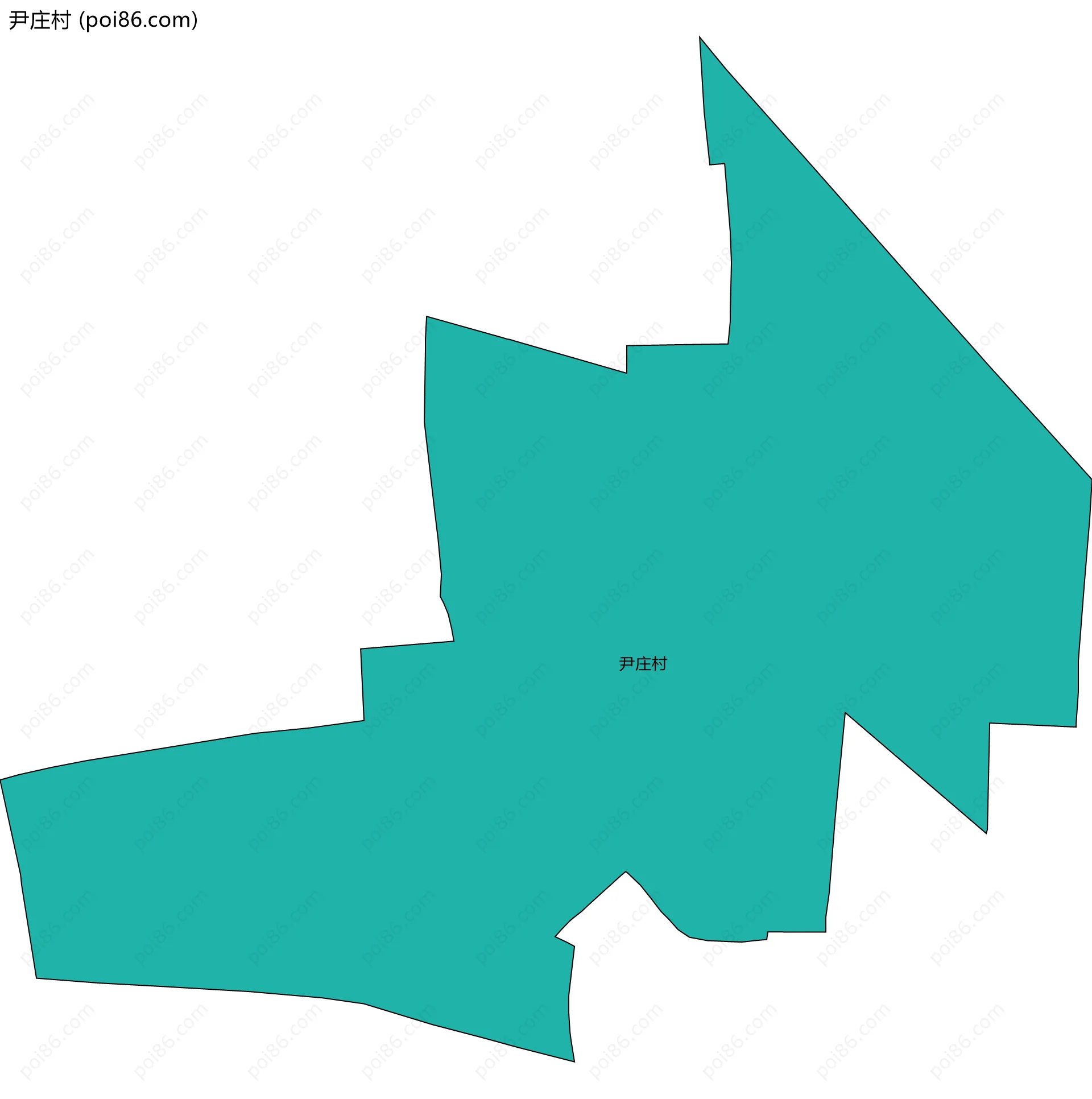 尹庄村边界地图