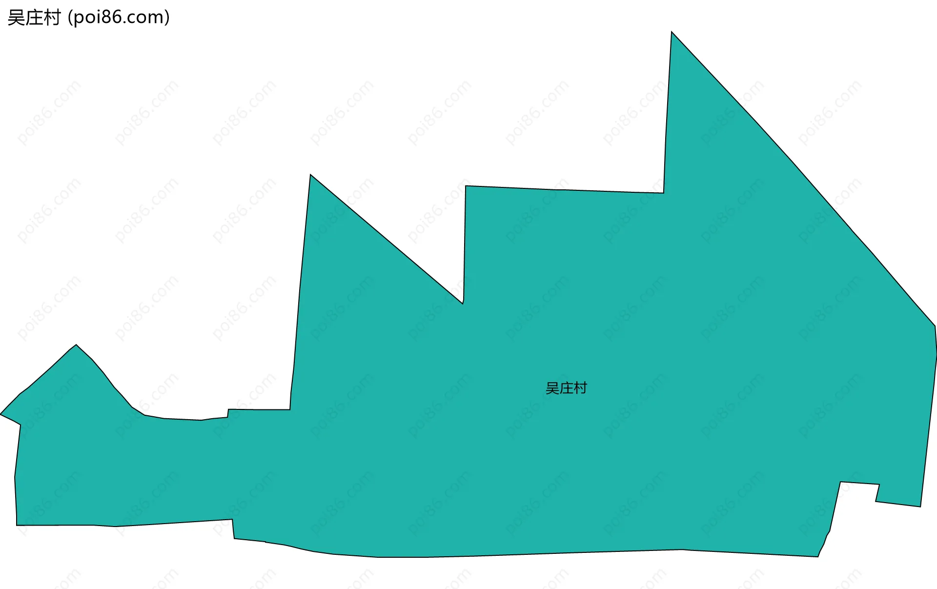 吴庄村边界地图