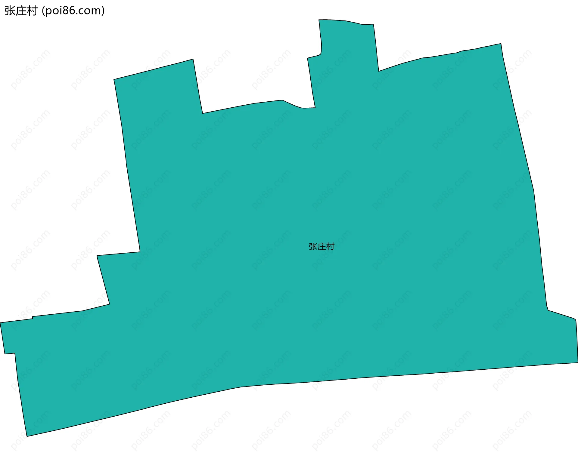 张庄村边界地图