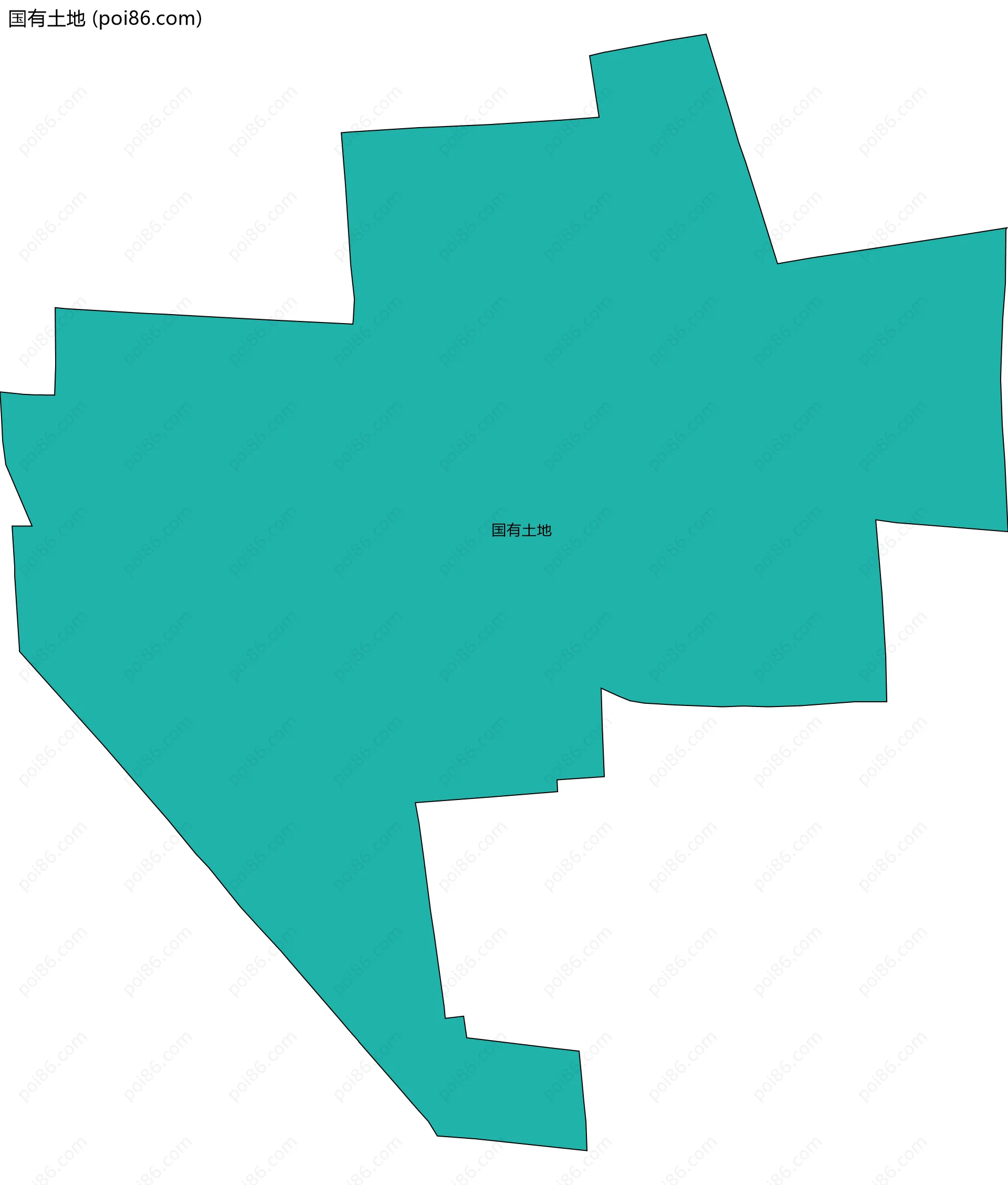 国有土地边界地图