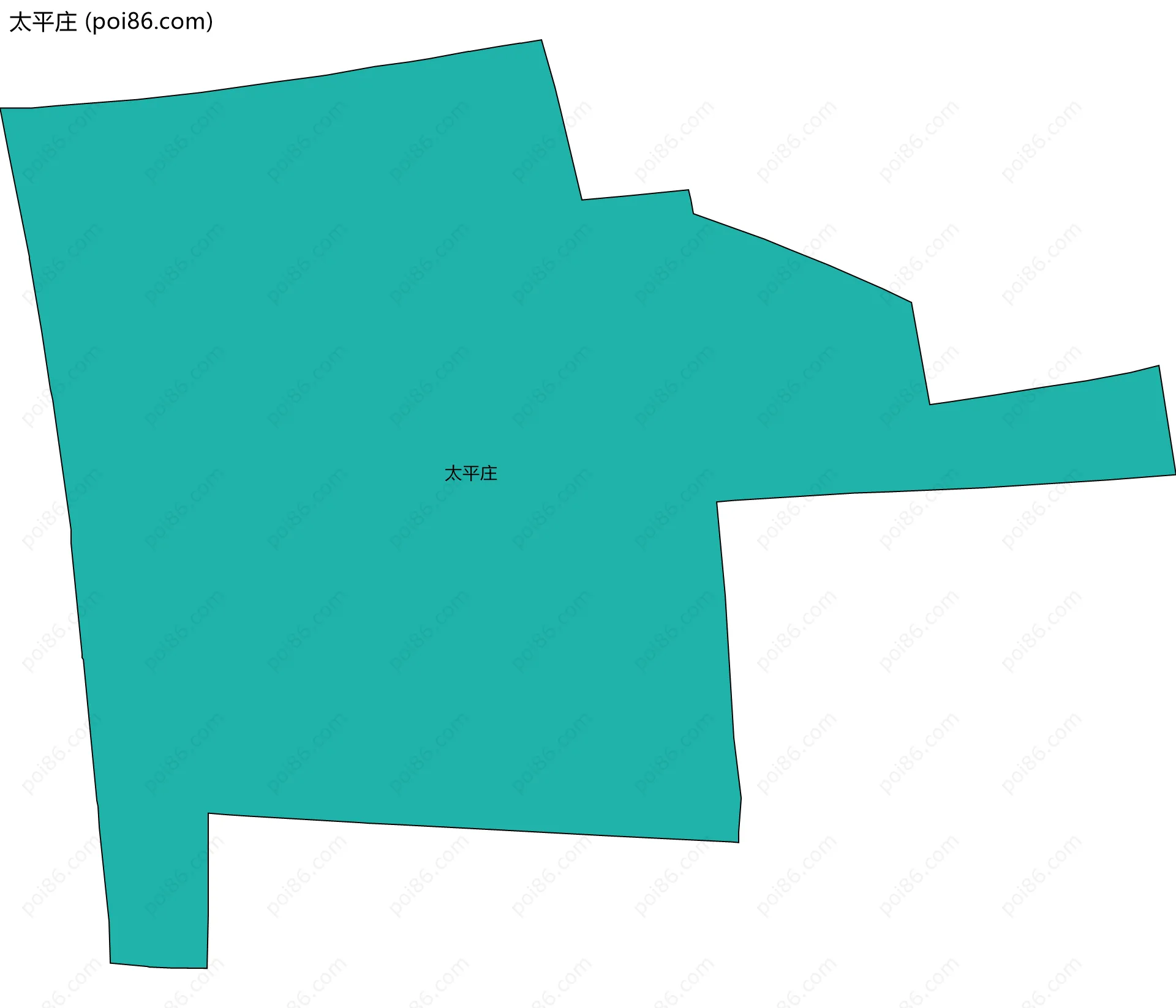 太平庄边界地图