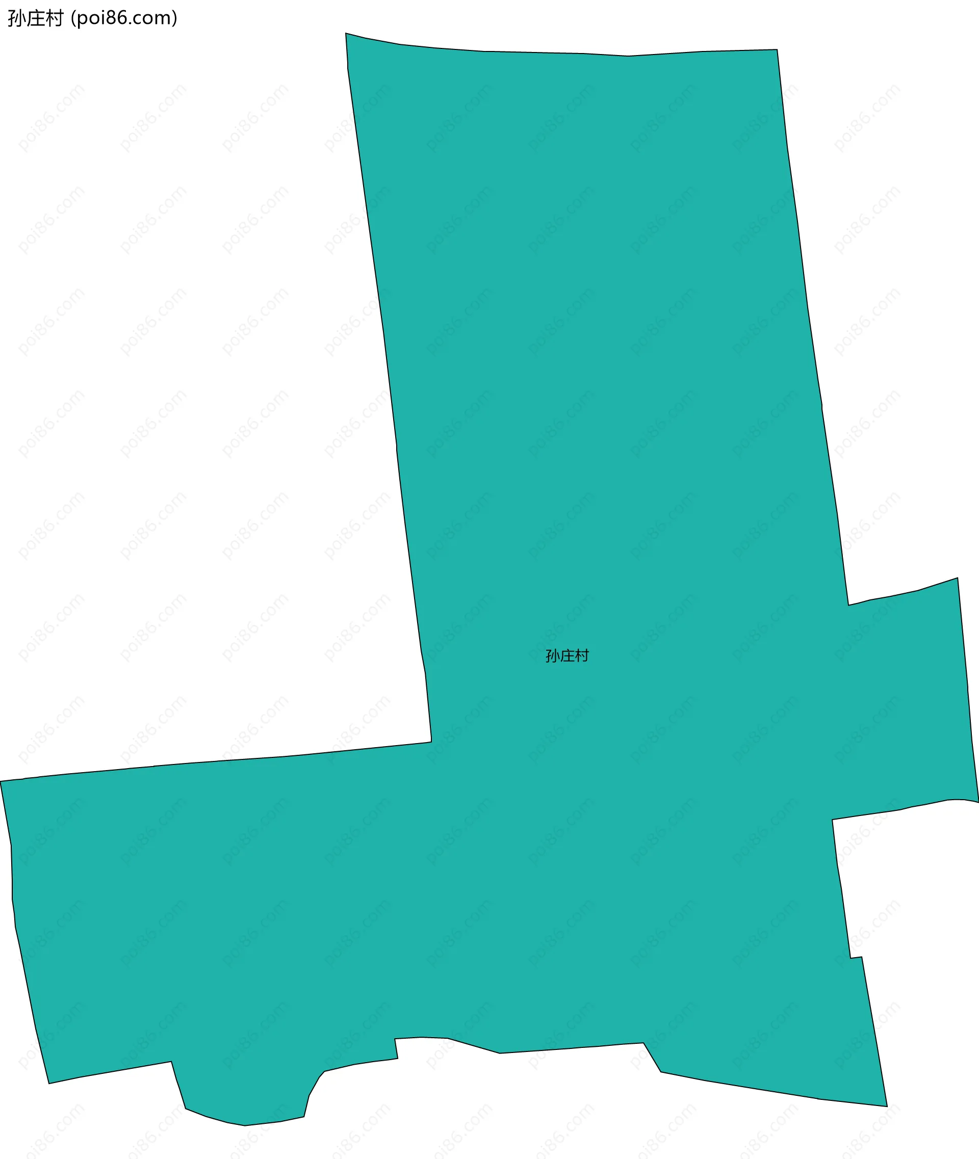 孙庄村边界地图