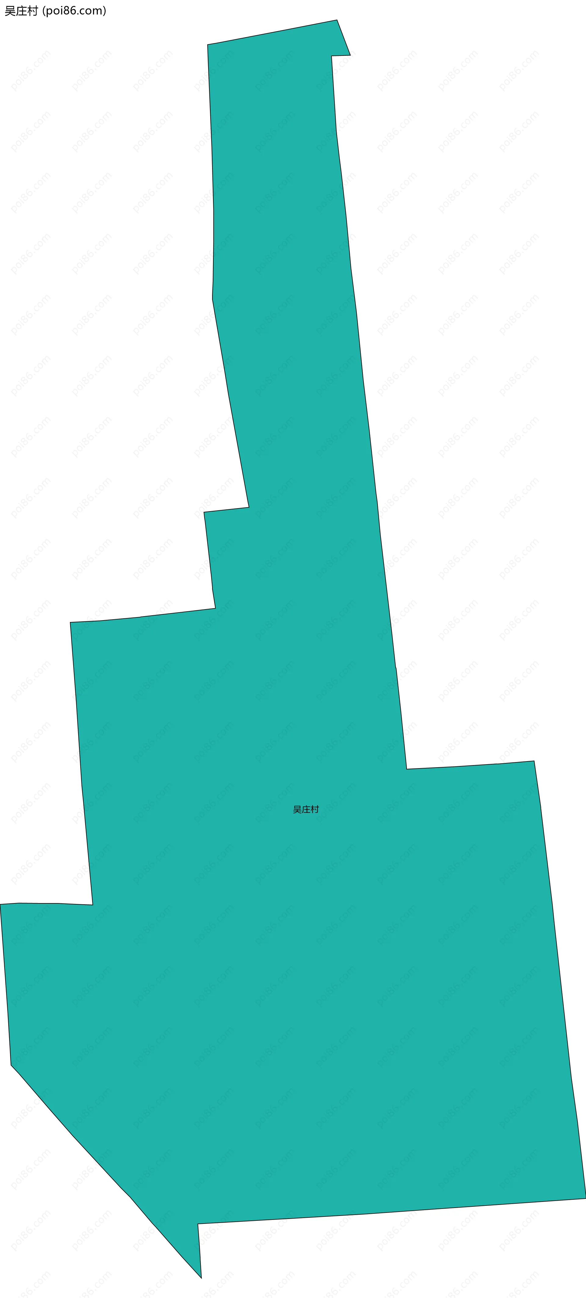 吴庄村边界地图