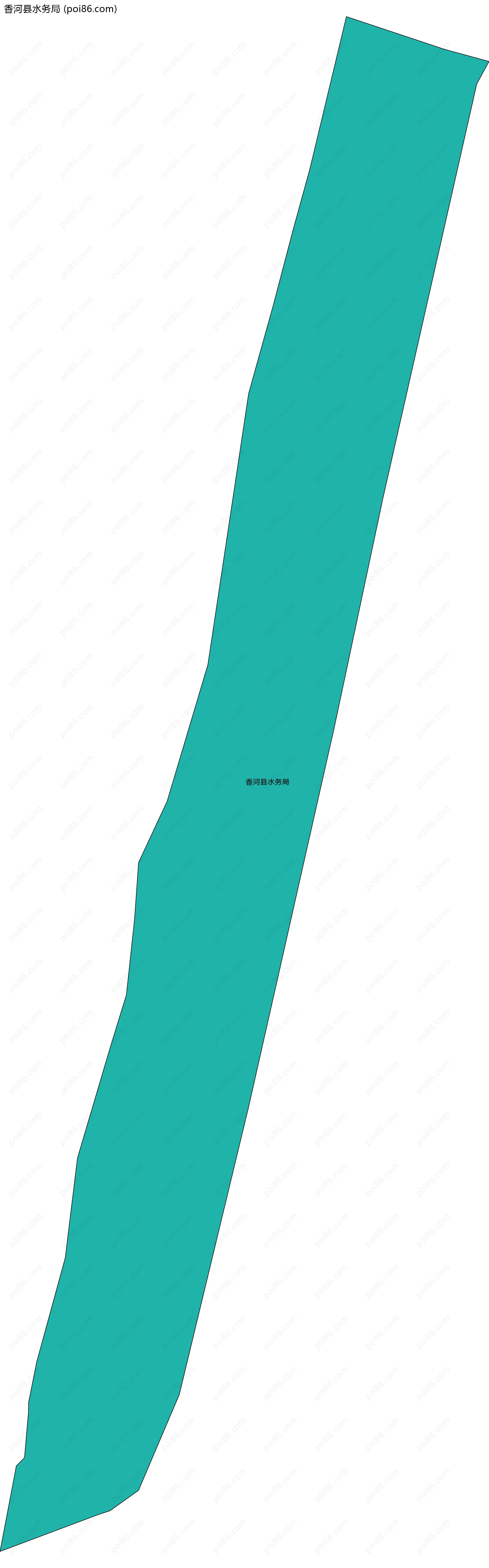 香河县水务局边界地图