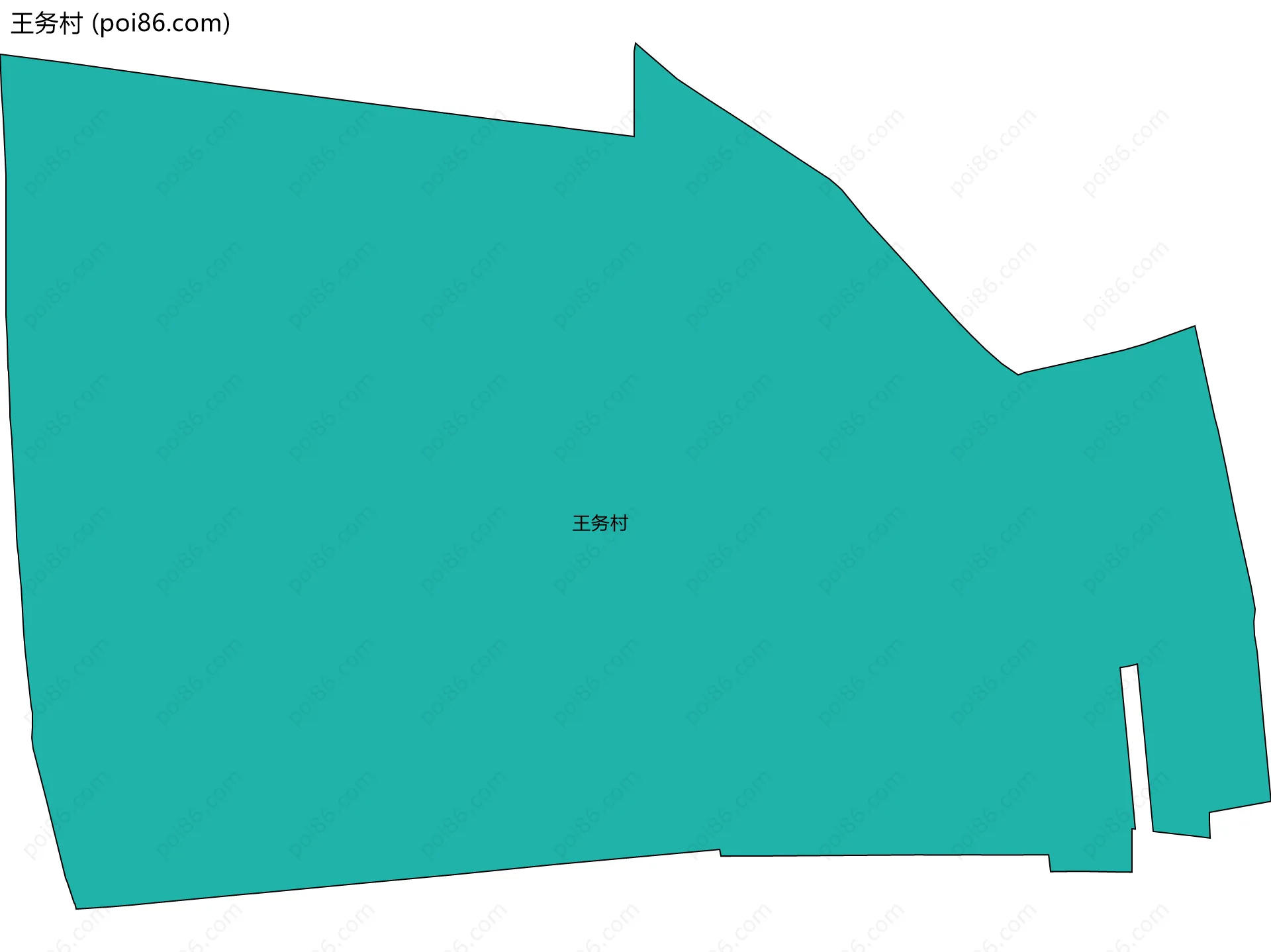 王务村边界地图