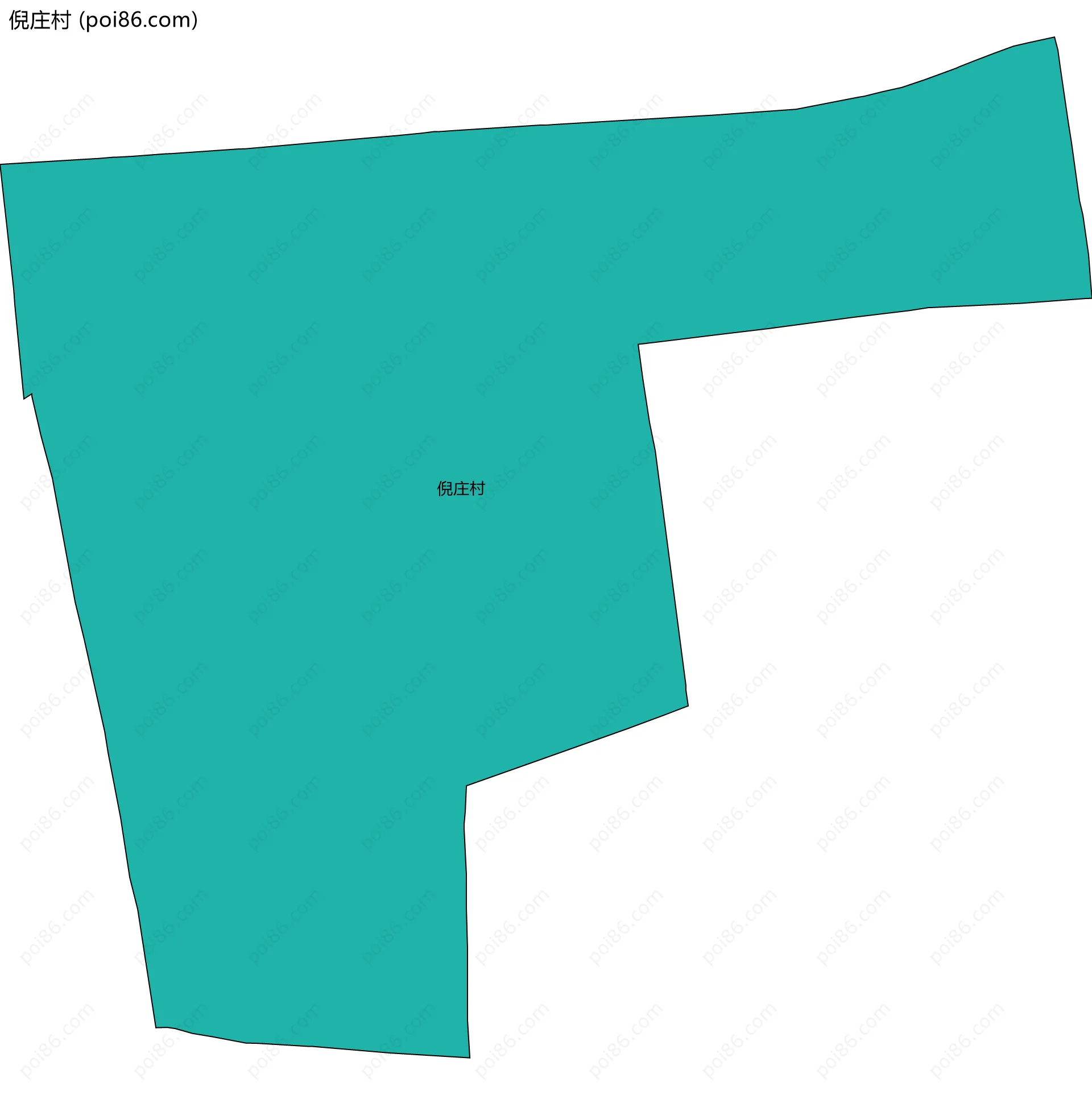 倪庄村边界地图