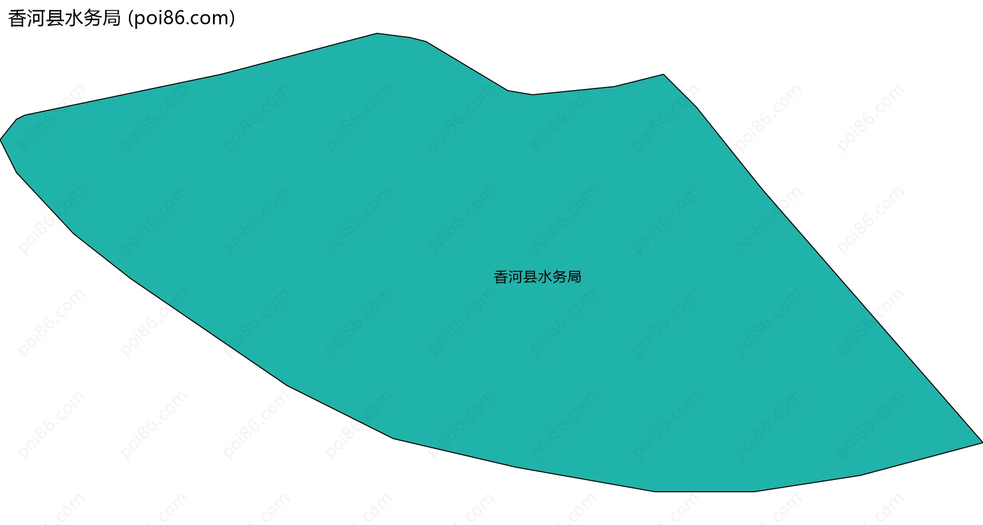 香河县水务局边界地图