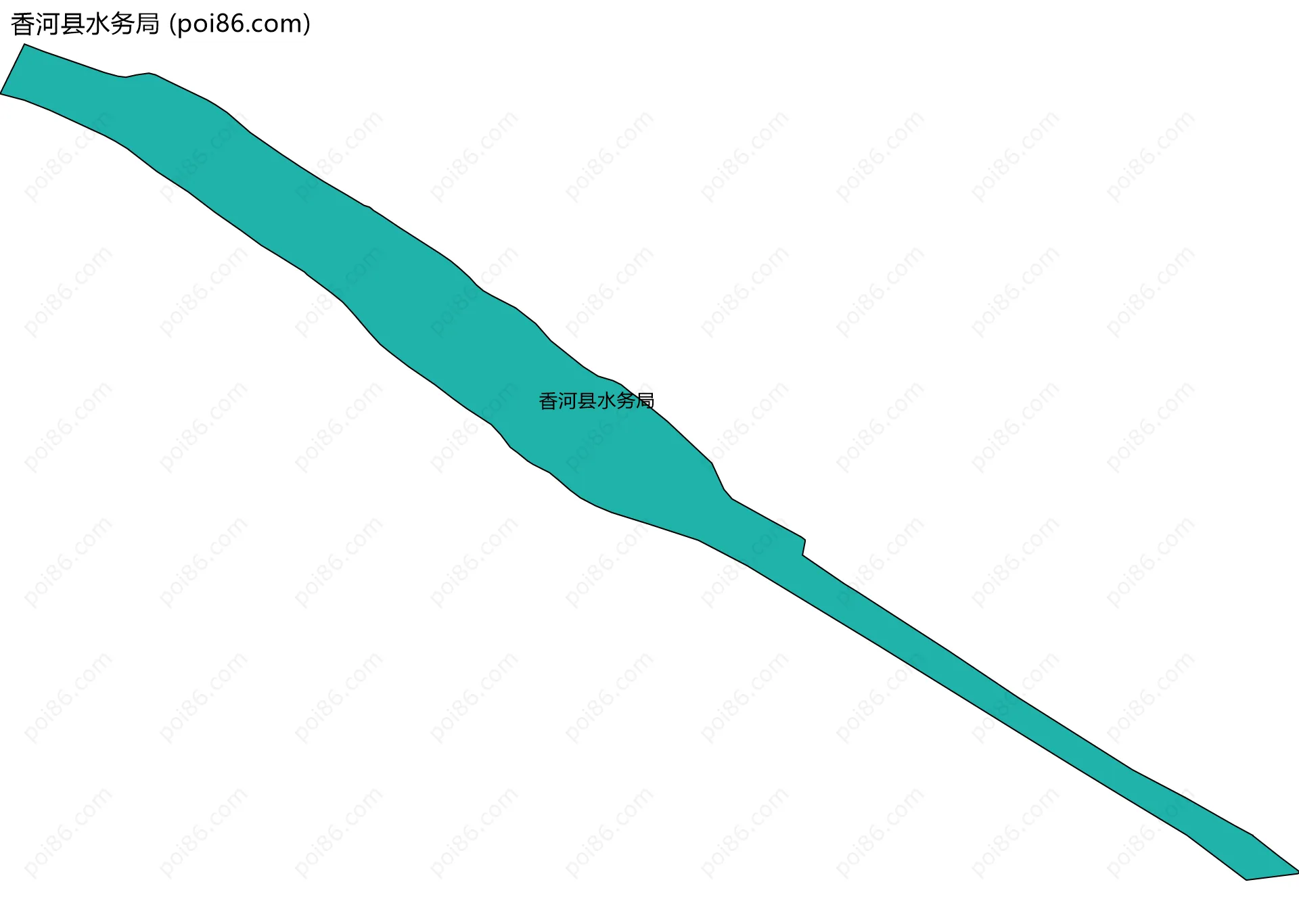 香河县水务局边界地图