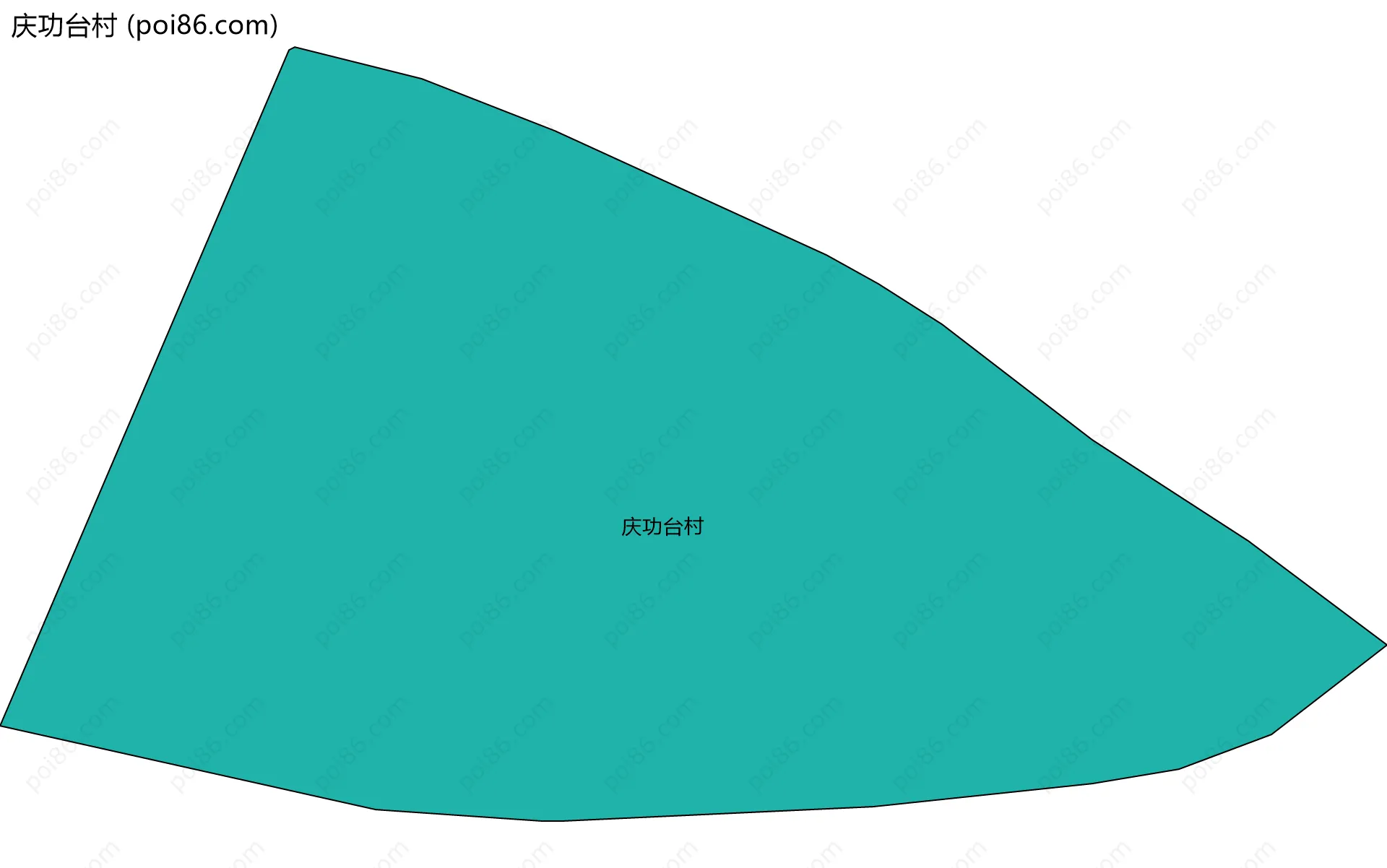 庆功台村边界地图