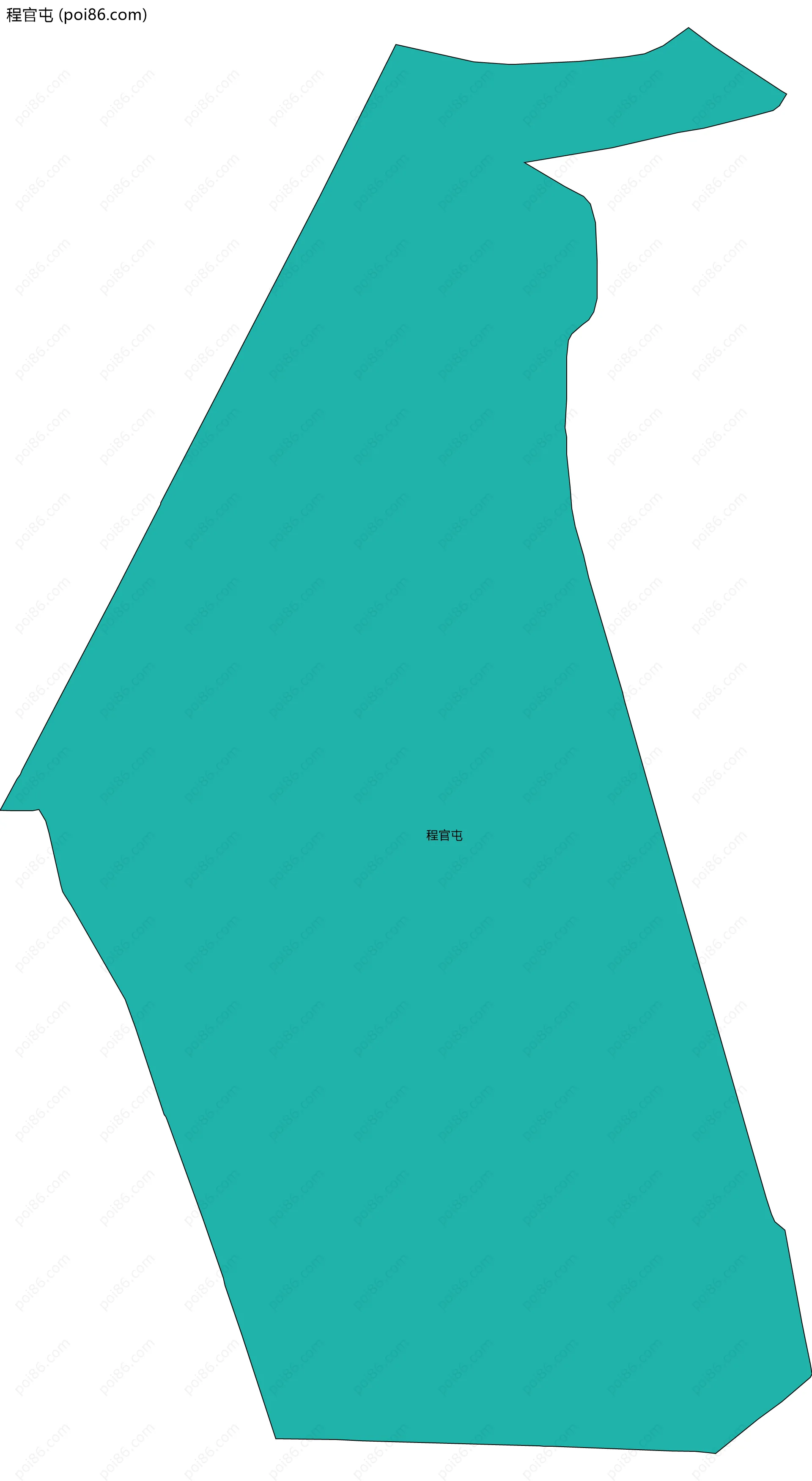 程官屯边界地图