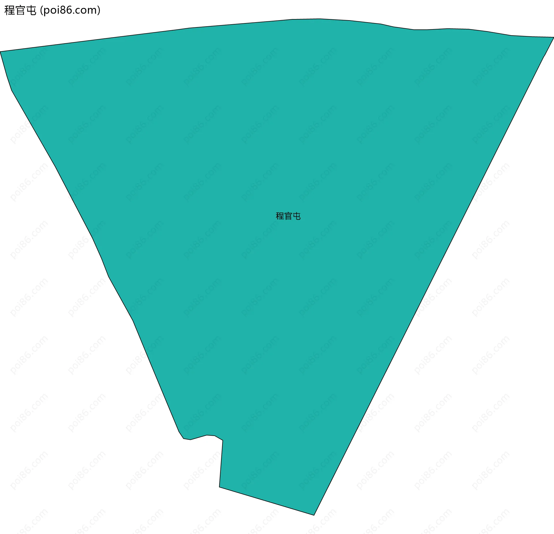 程官屯边界地图
