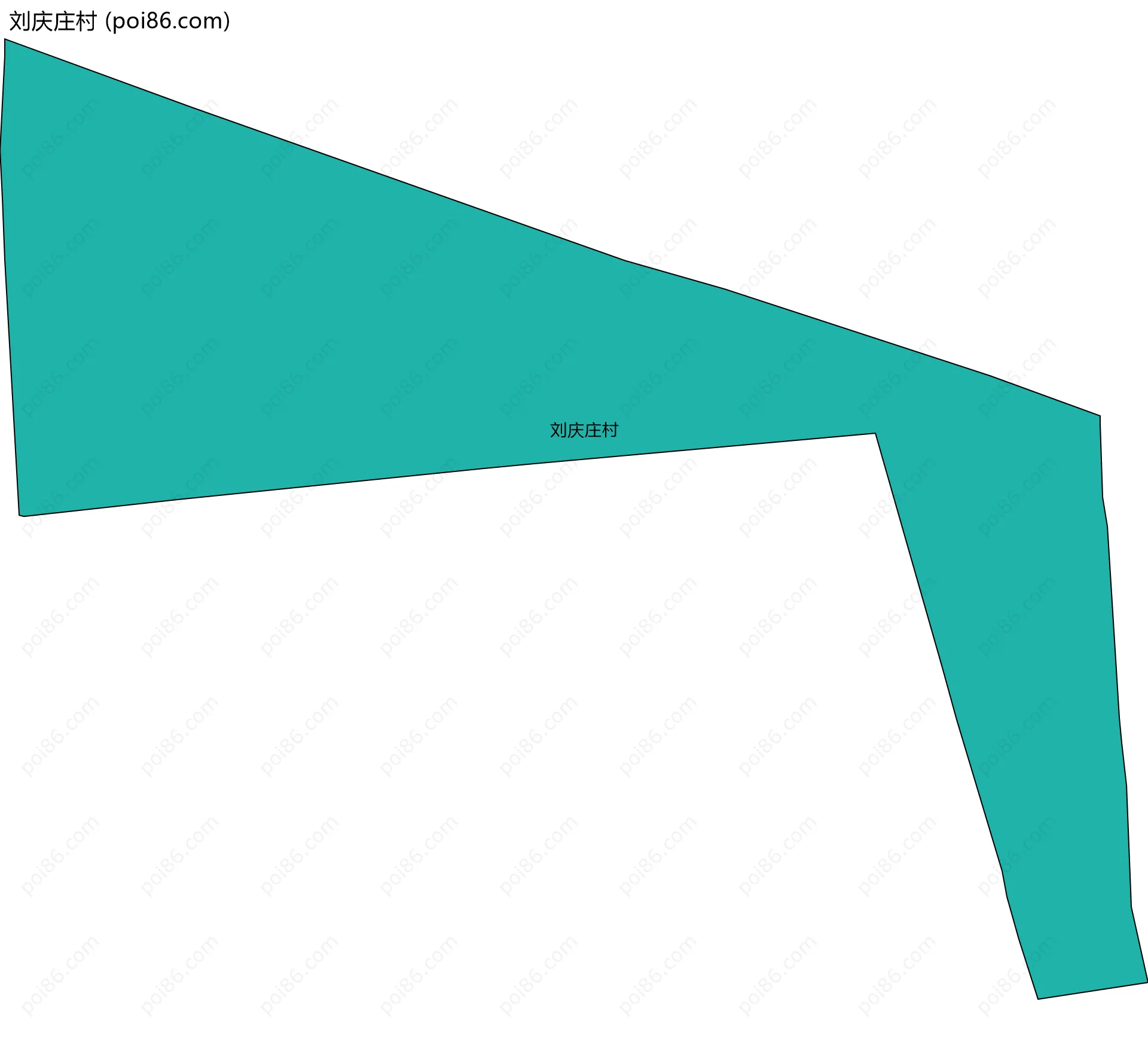刘庆庄村边界地图