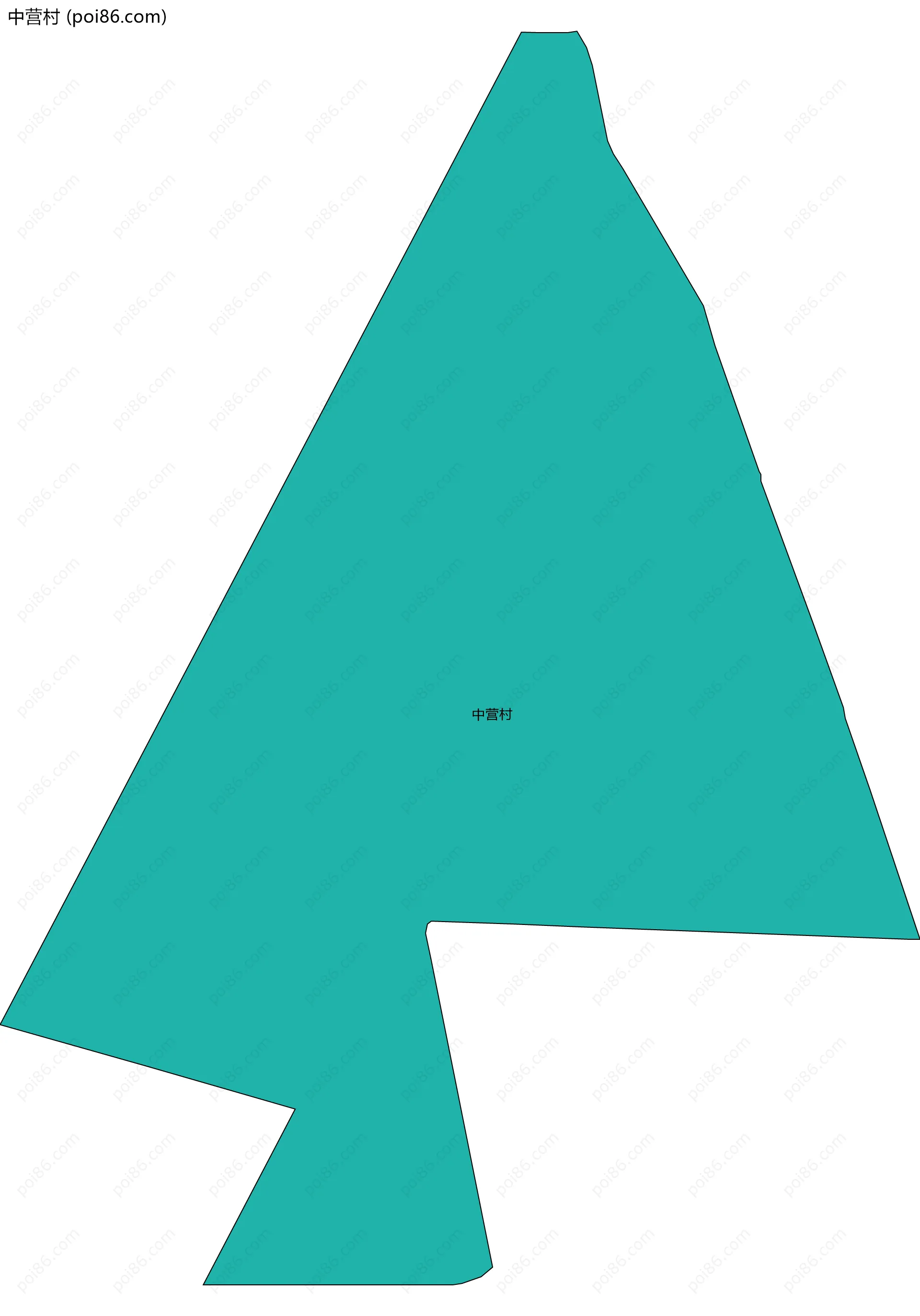 中营村边界地图