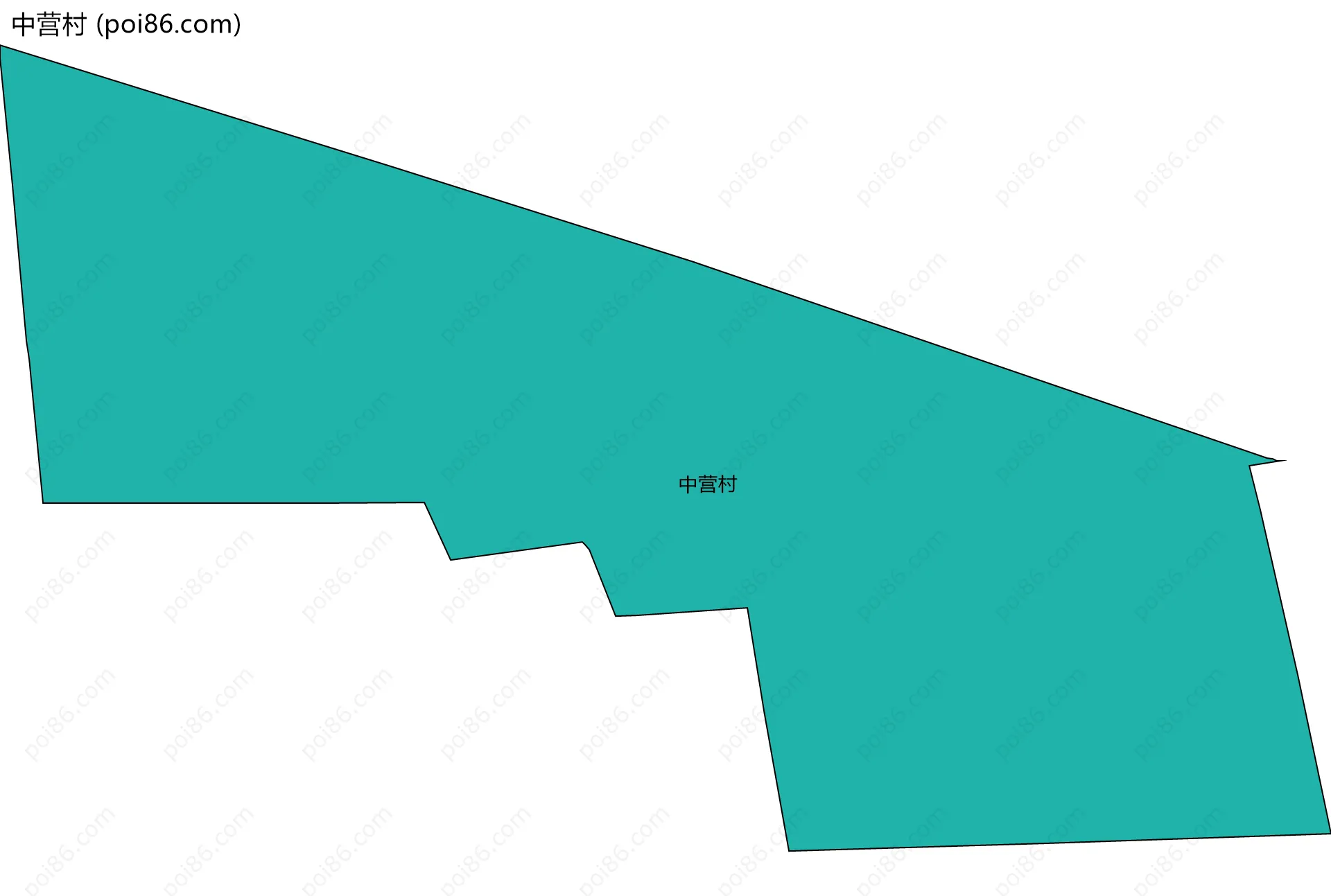 中营村边界地图
