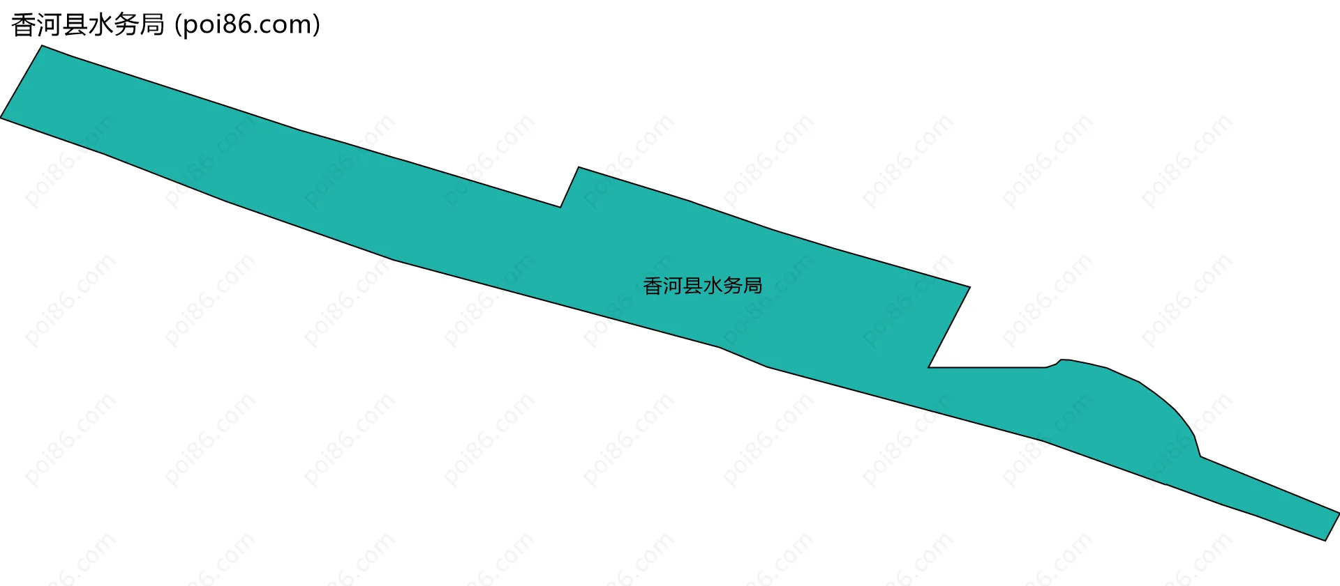 香河县水务局边界地图