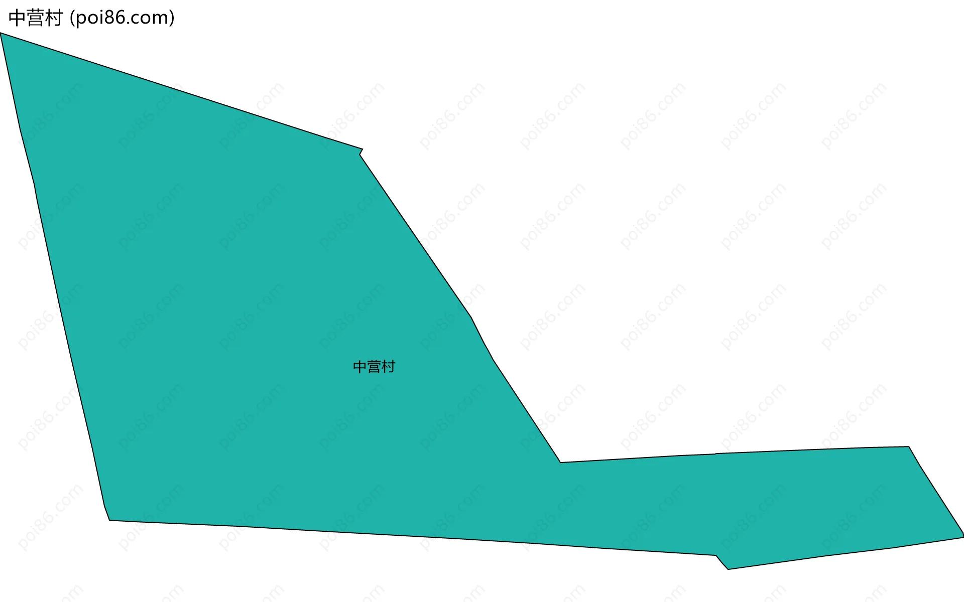 中营村边界地图