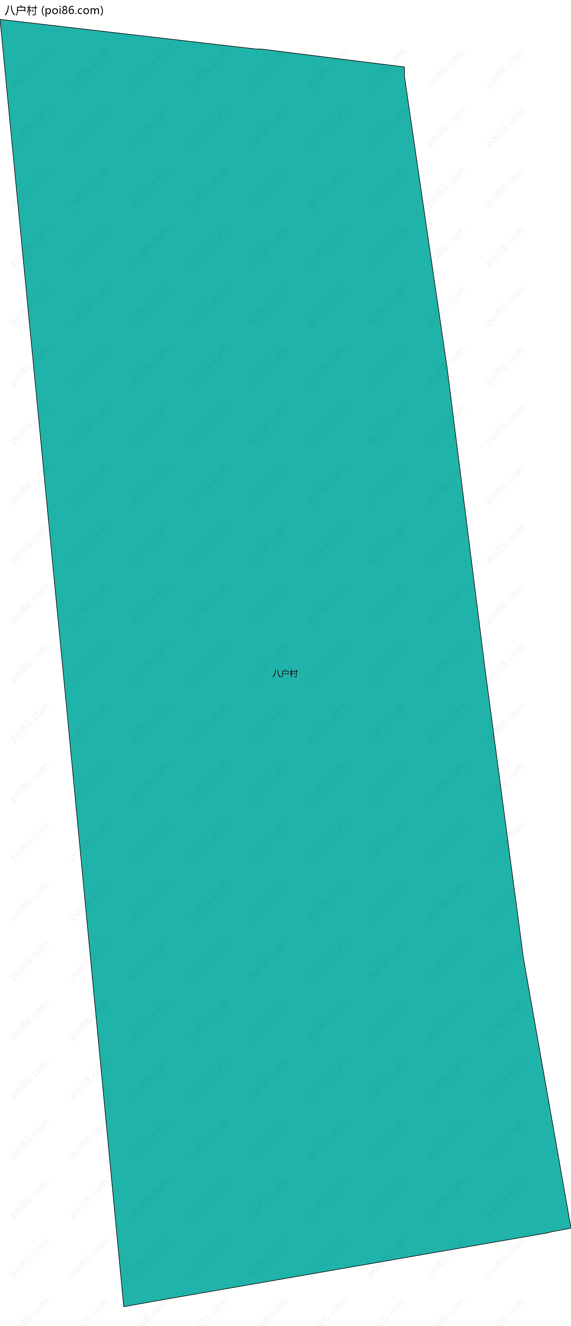 八户村边界地图