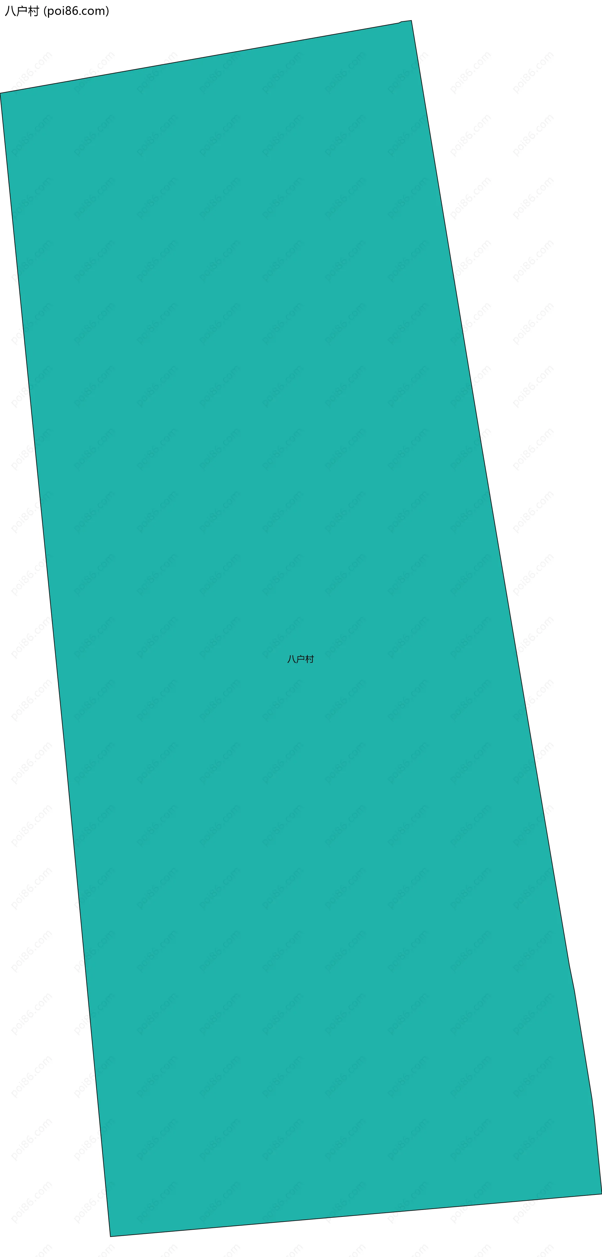 八户村边界地图