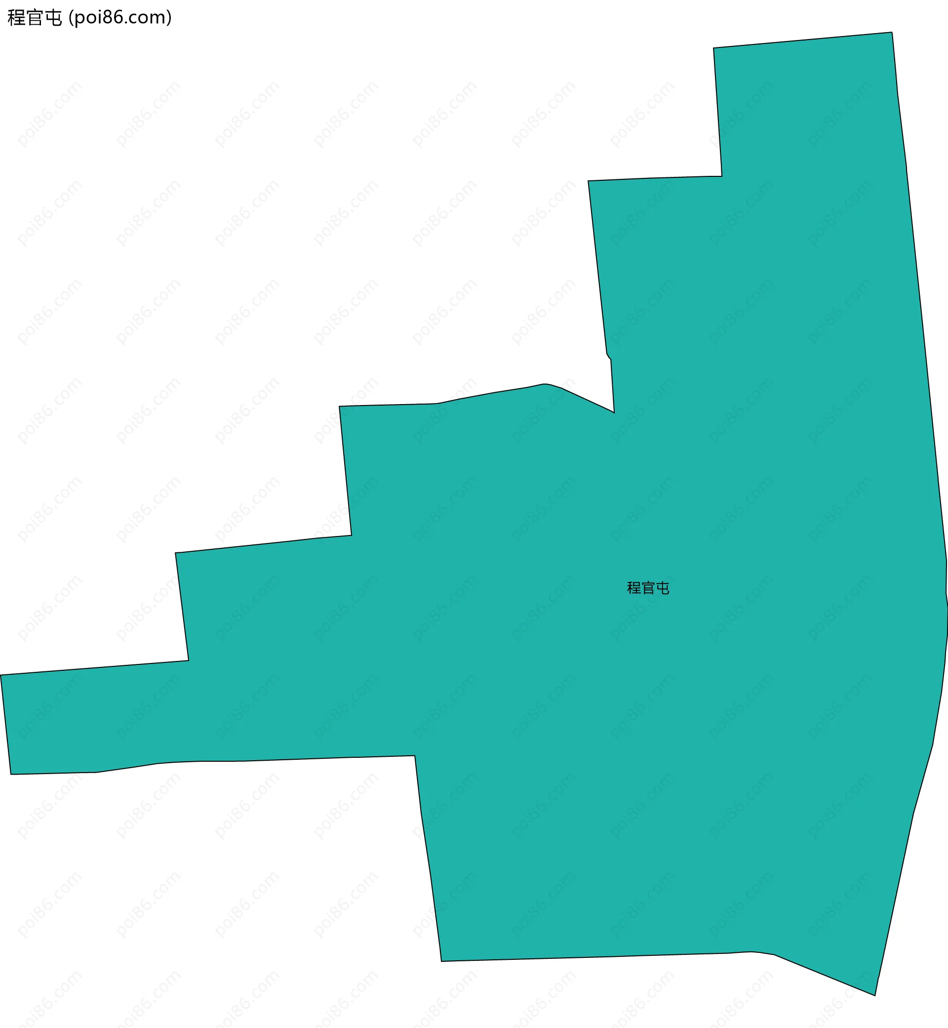 程官屯边界地图