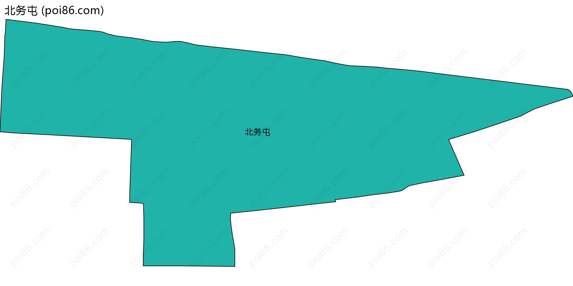 北务屯边界地图