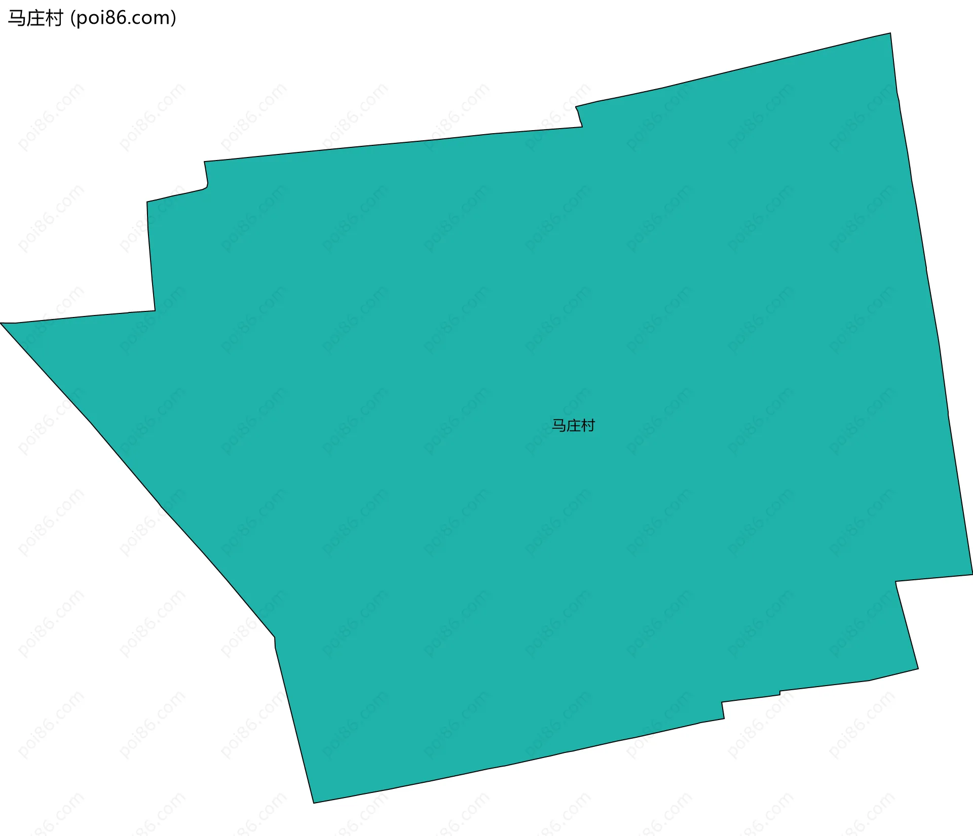 马庄村边界地图