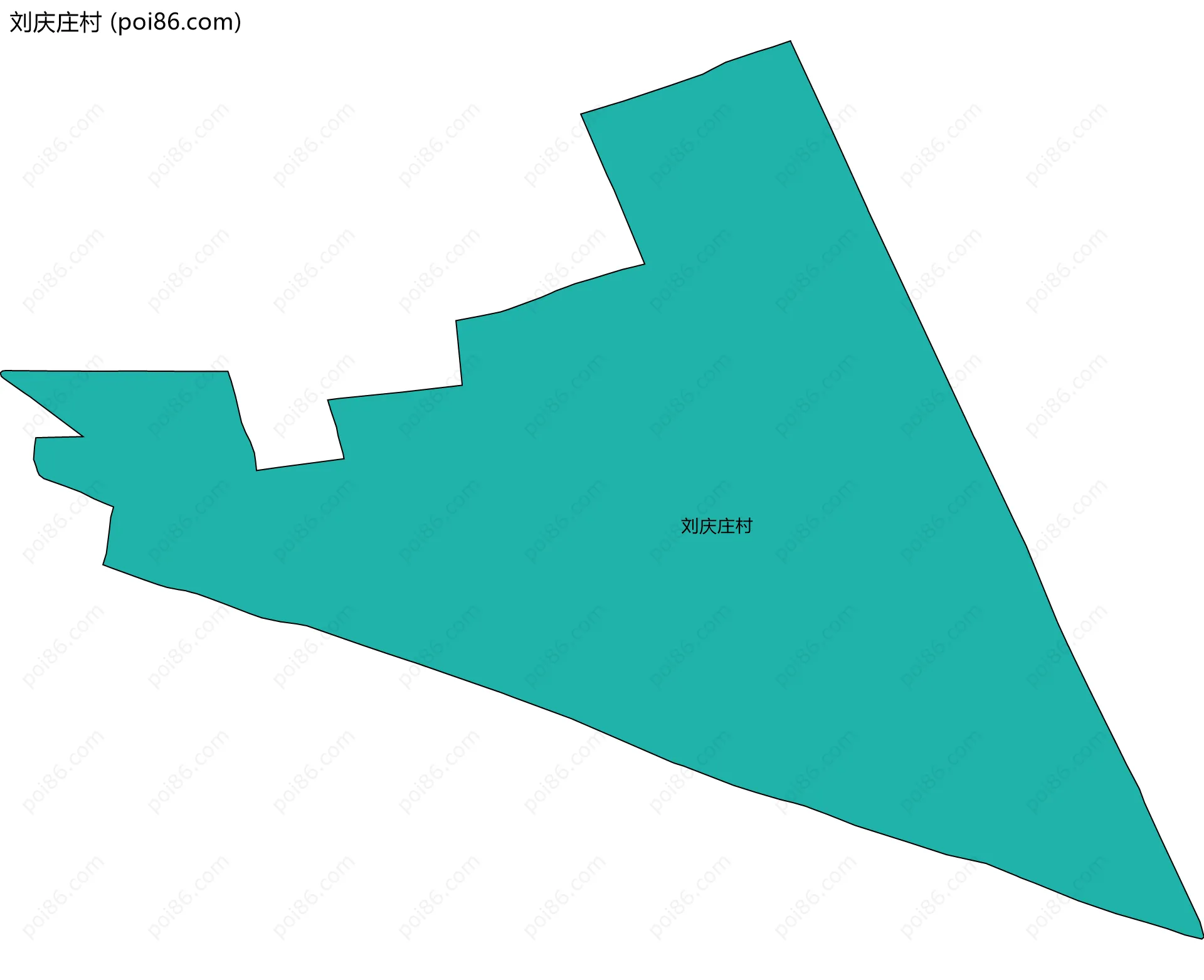 刘庆庄村边界地图