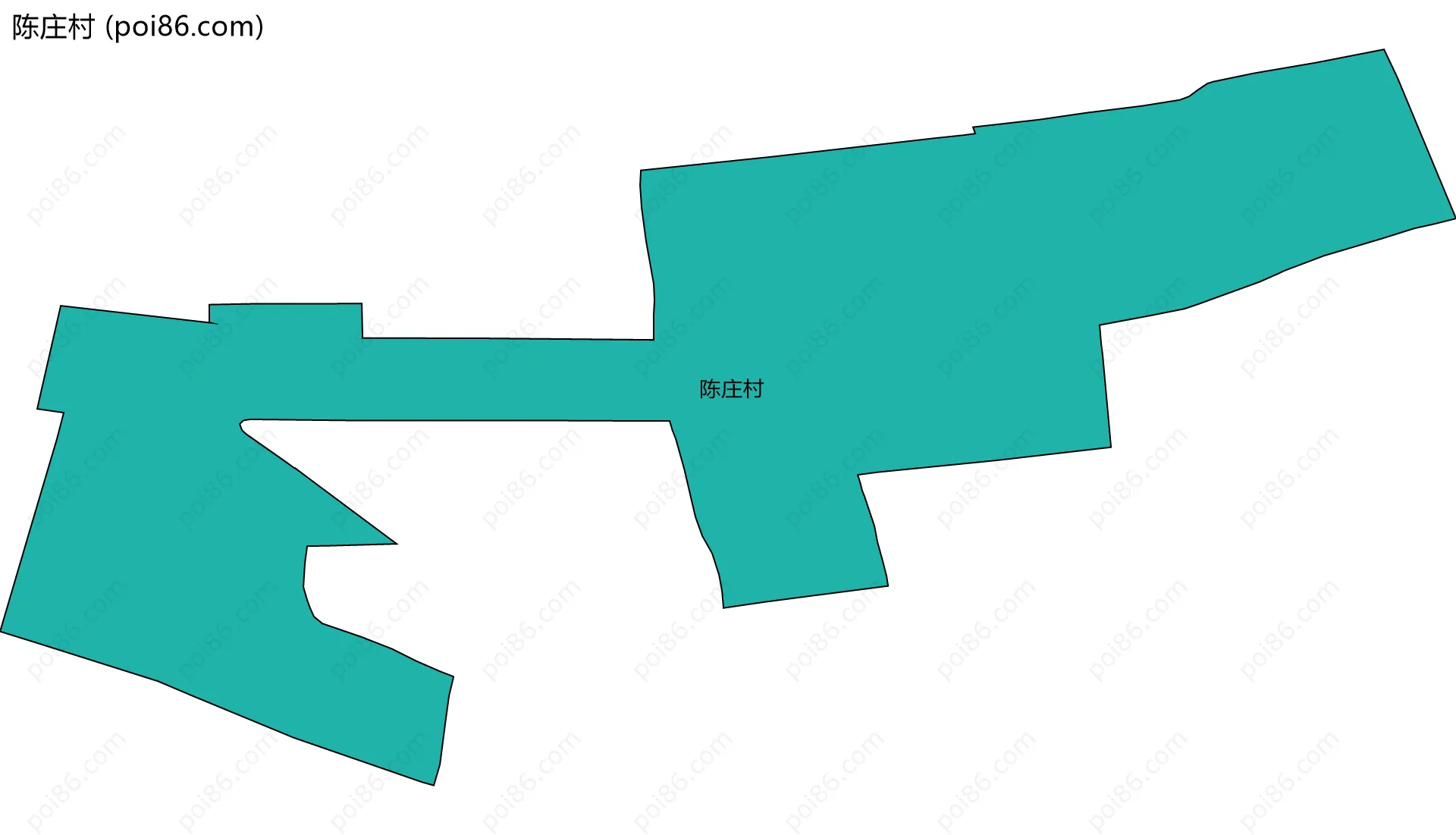 陈庄村边界地图