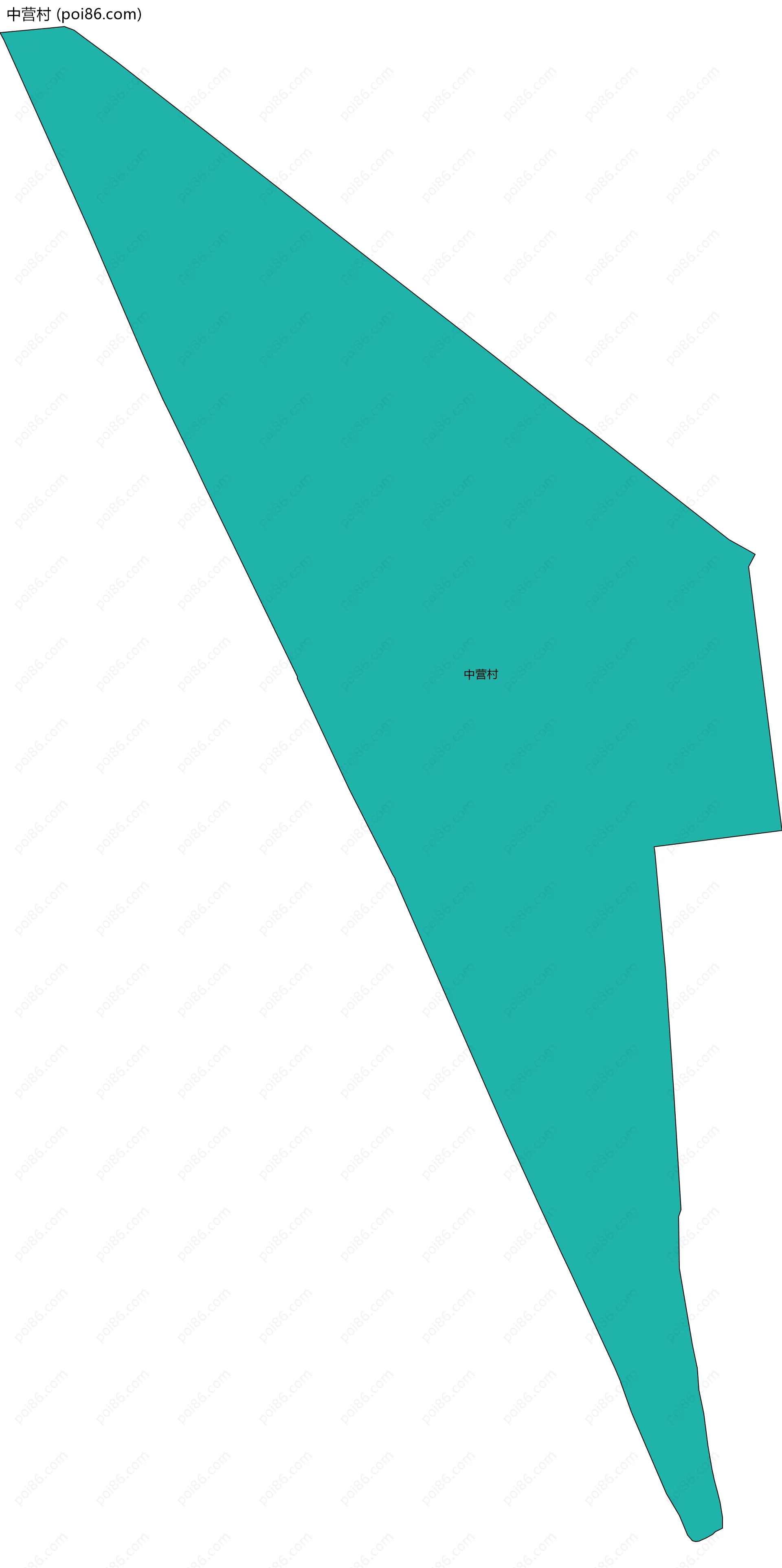 中营村边界地图