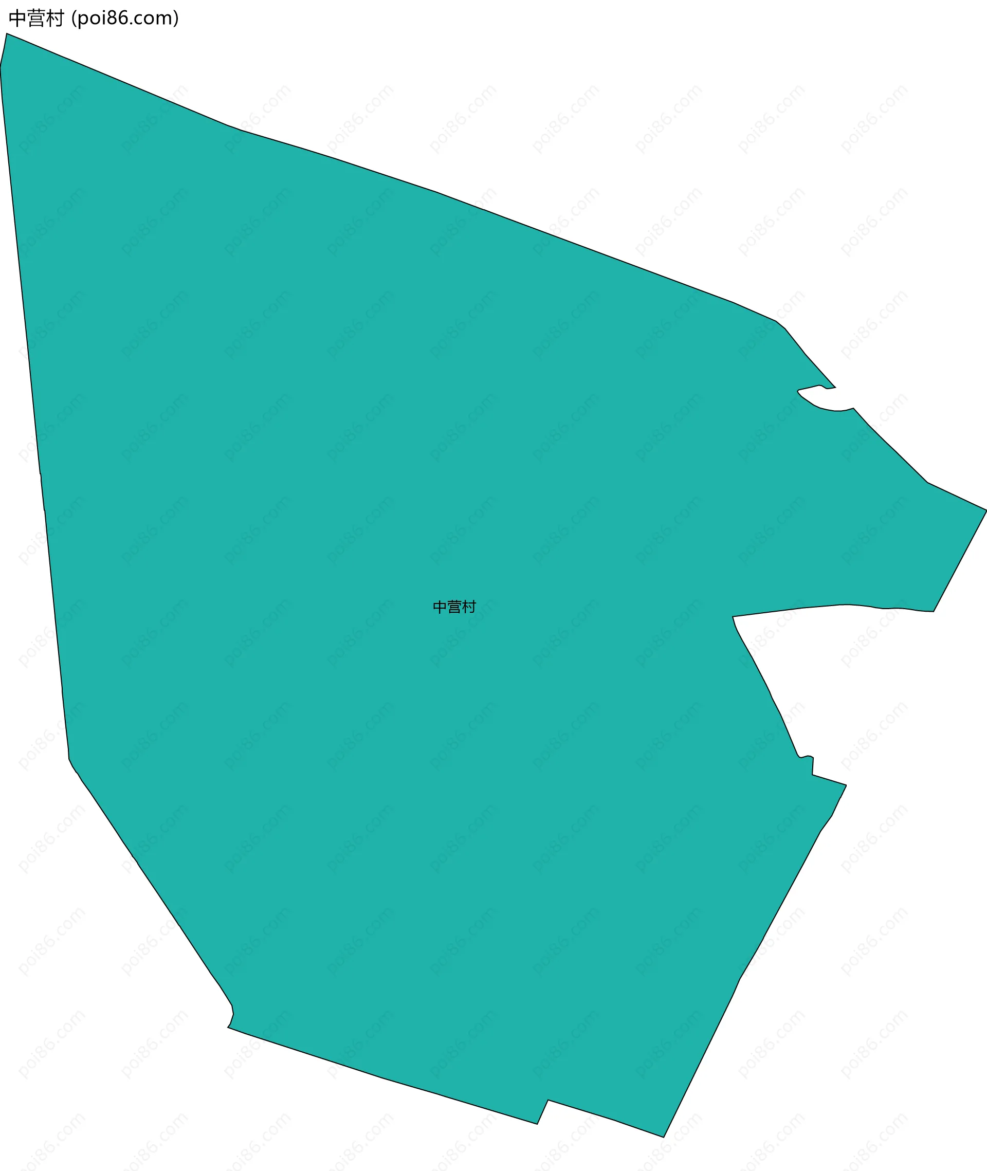 中营村边界地图