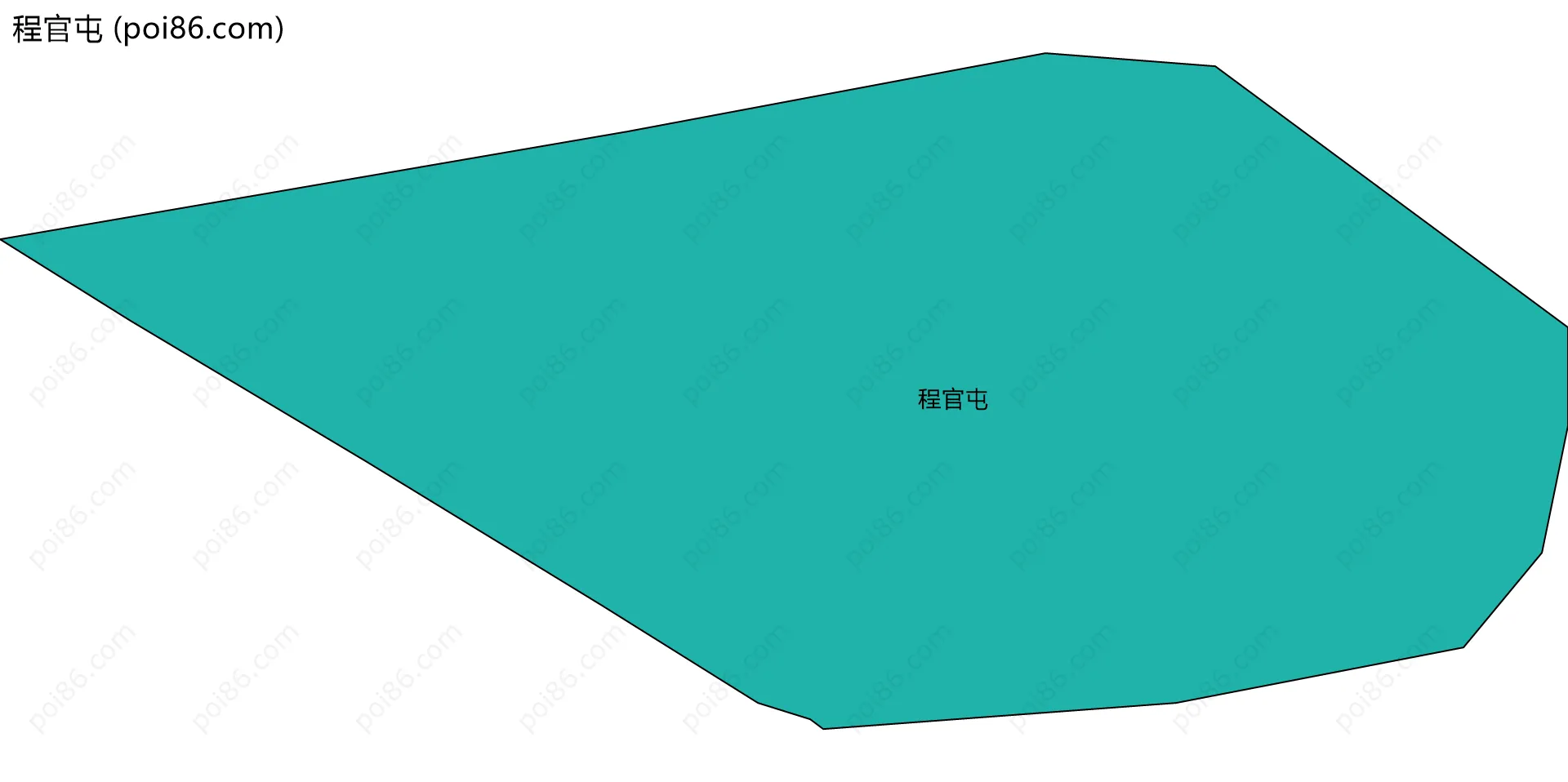 程官屯边界地图