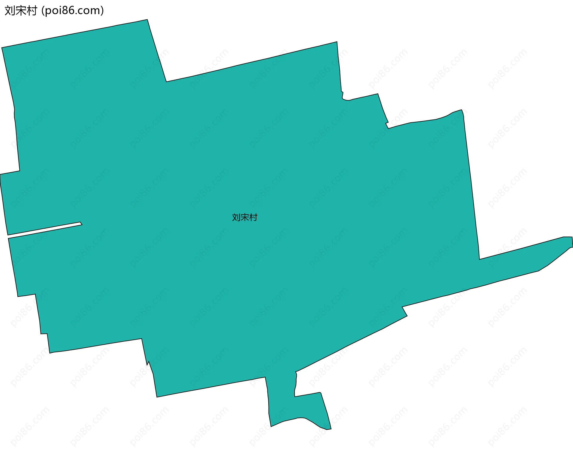 刘宋村边界地图