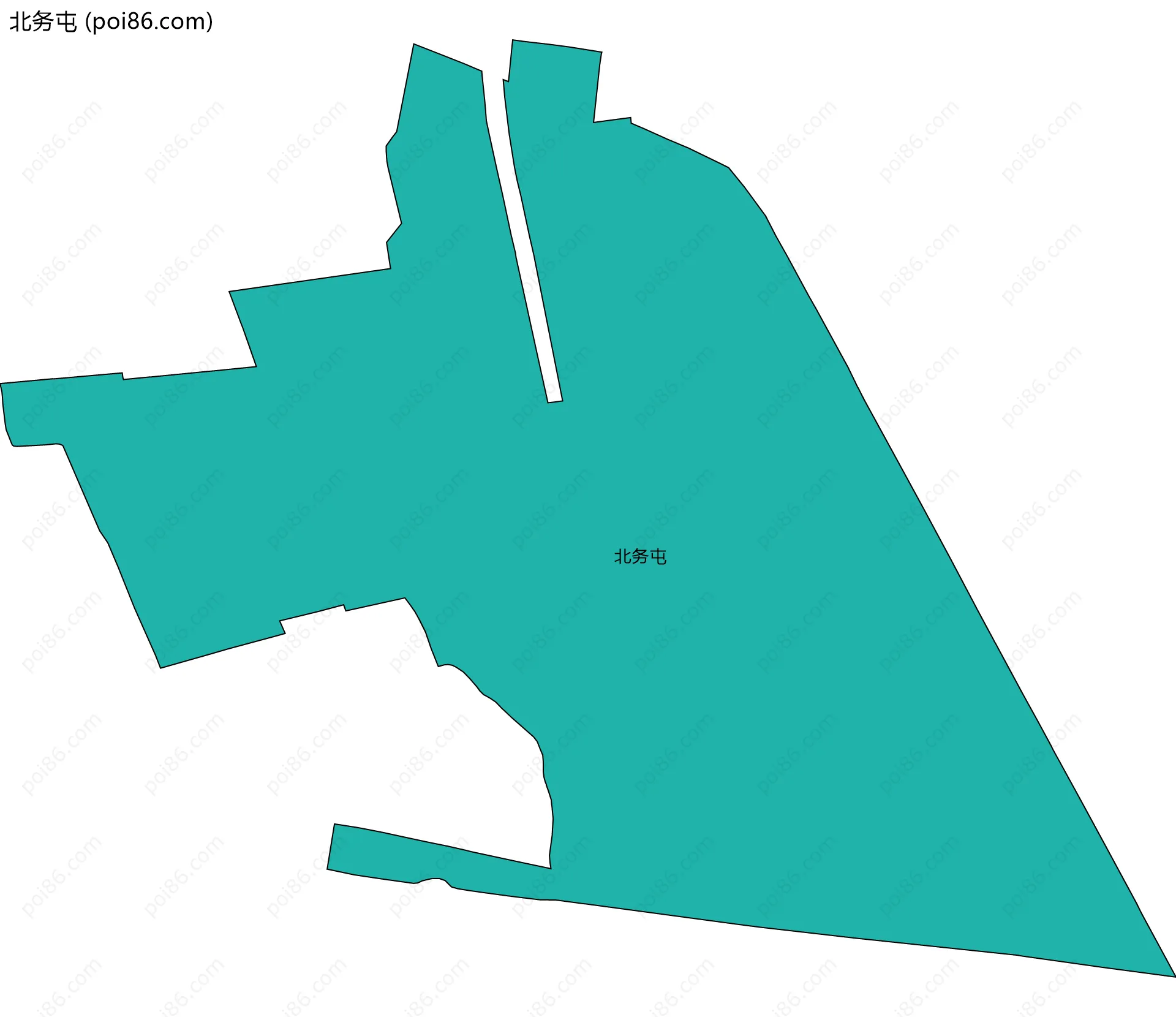 北务屯边界地图